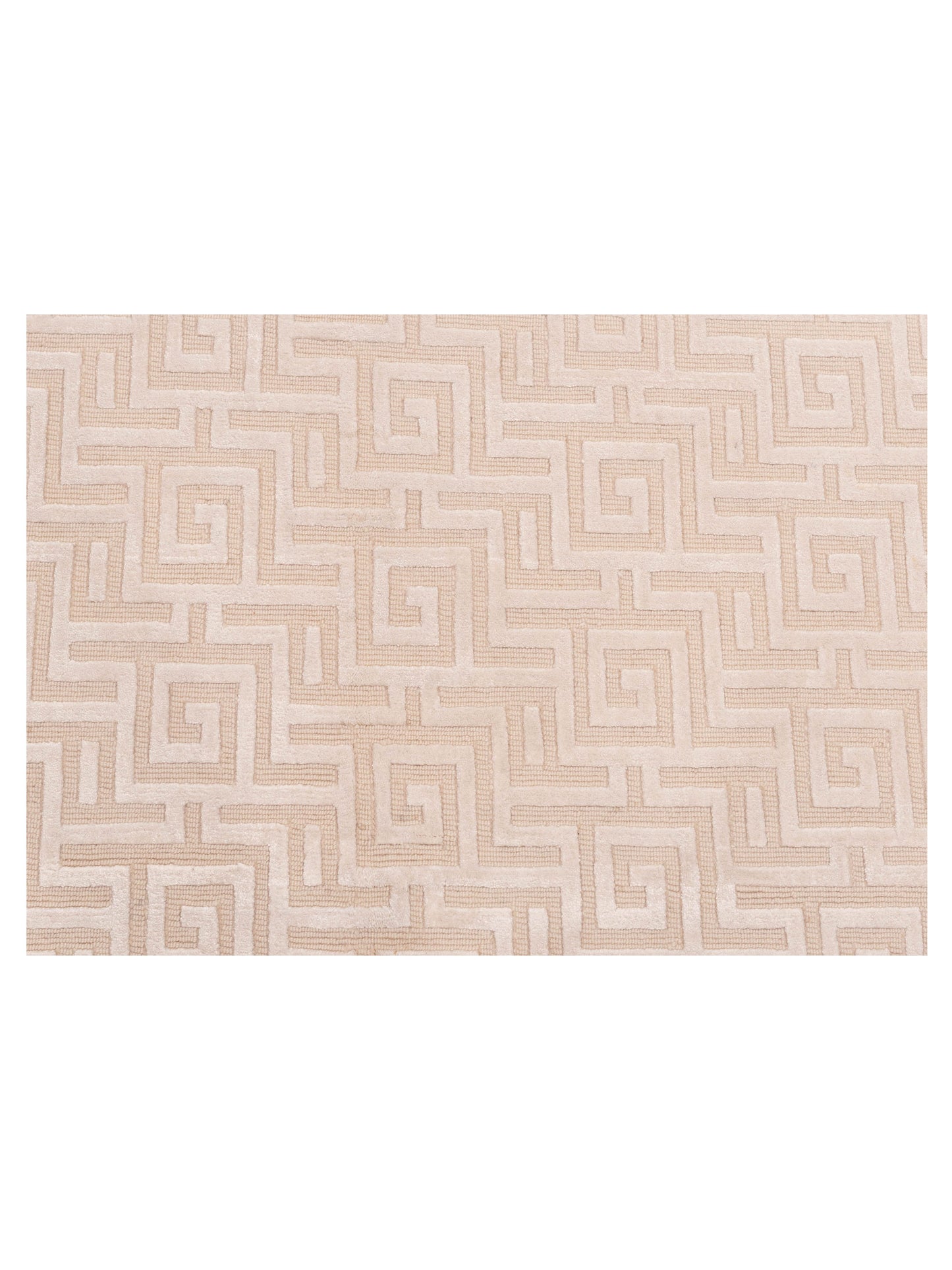 Tibetino 127487 Ivory Ivory 6.1x9.1 Hand Knotted Rug