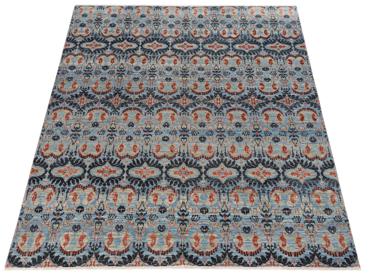 Agra 127528 Multi 8x10 Hand Knotted Rug