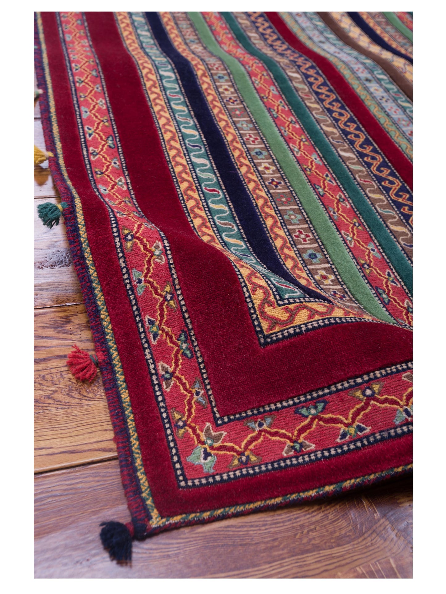 Shawl 127559 Multi 3.11x5.9 Hand Knotted Rug