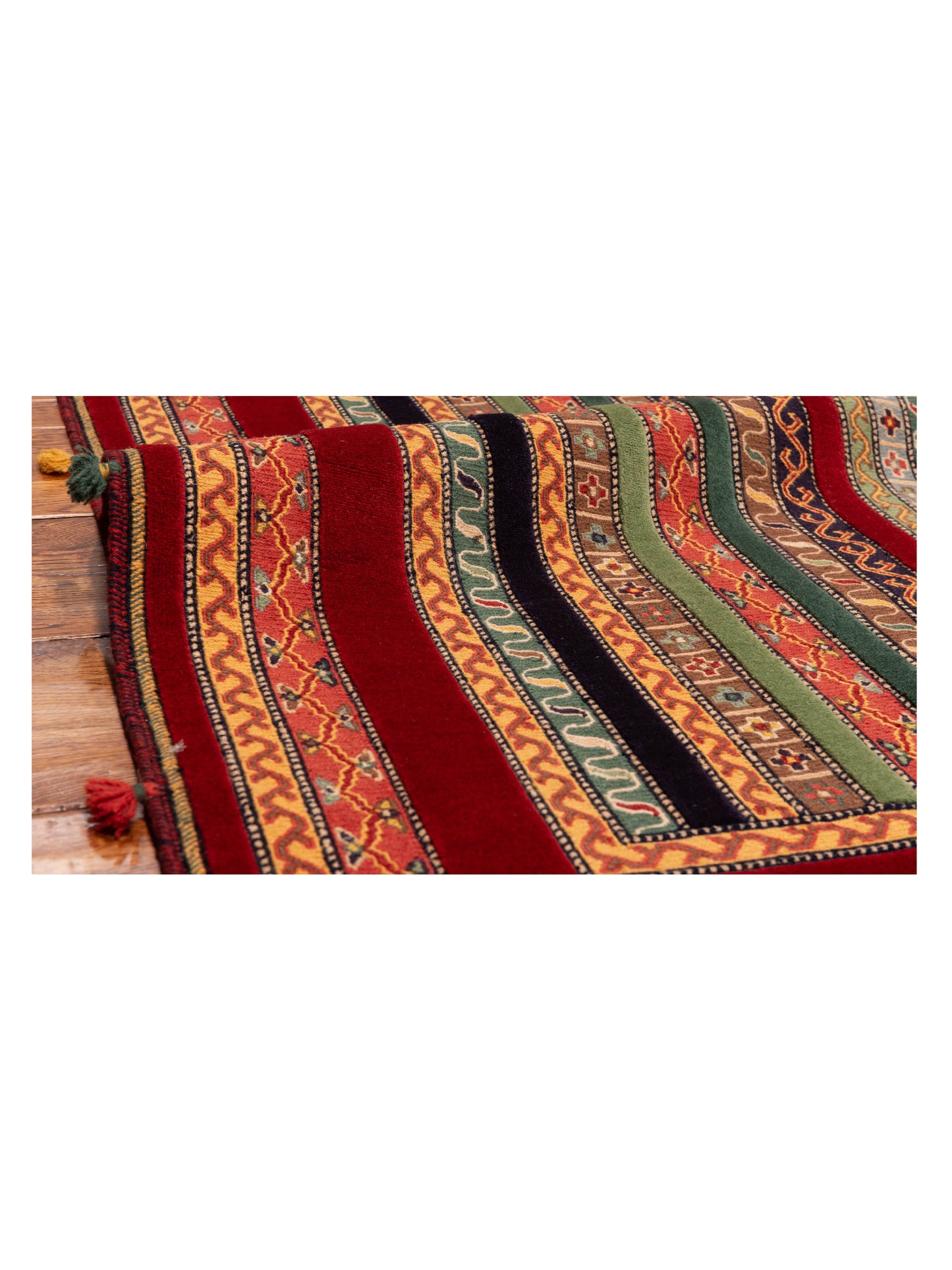 Shawl 127561 Multi 5.2x7.9 Hand Knotted Rug