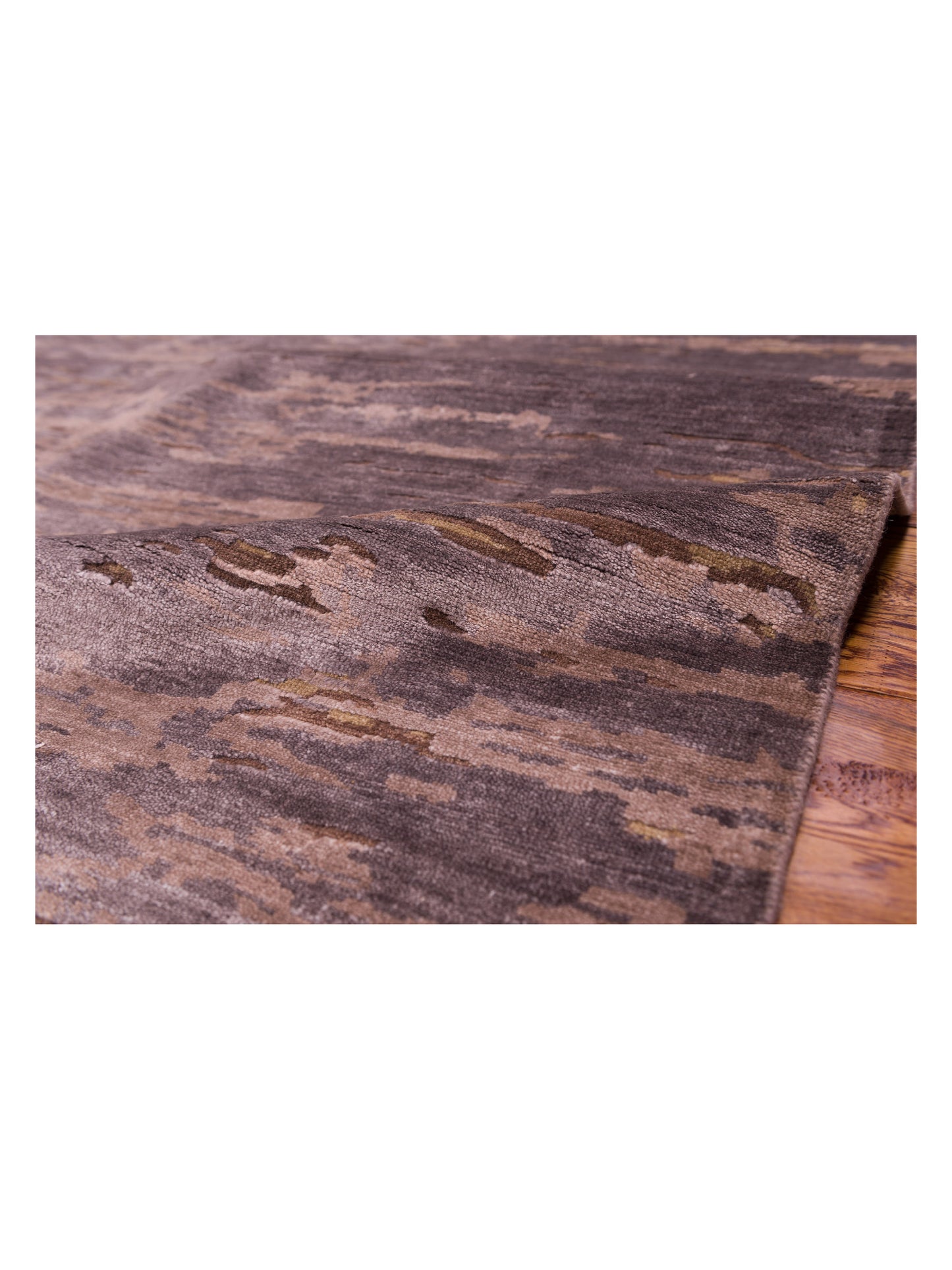 Tibetino 127585 Brown Brown 8.10x11.8 Hand Knotted Rug