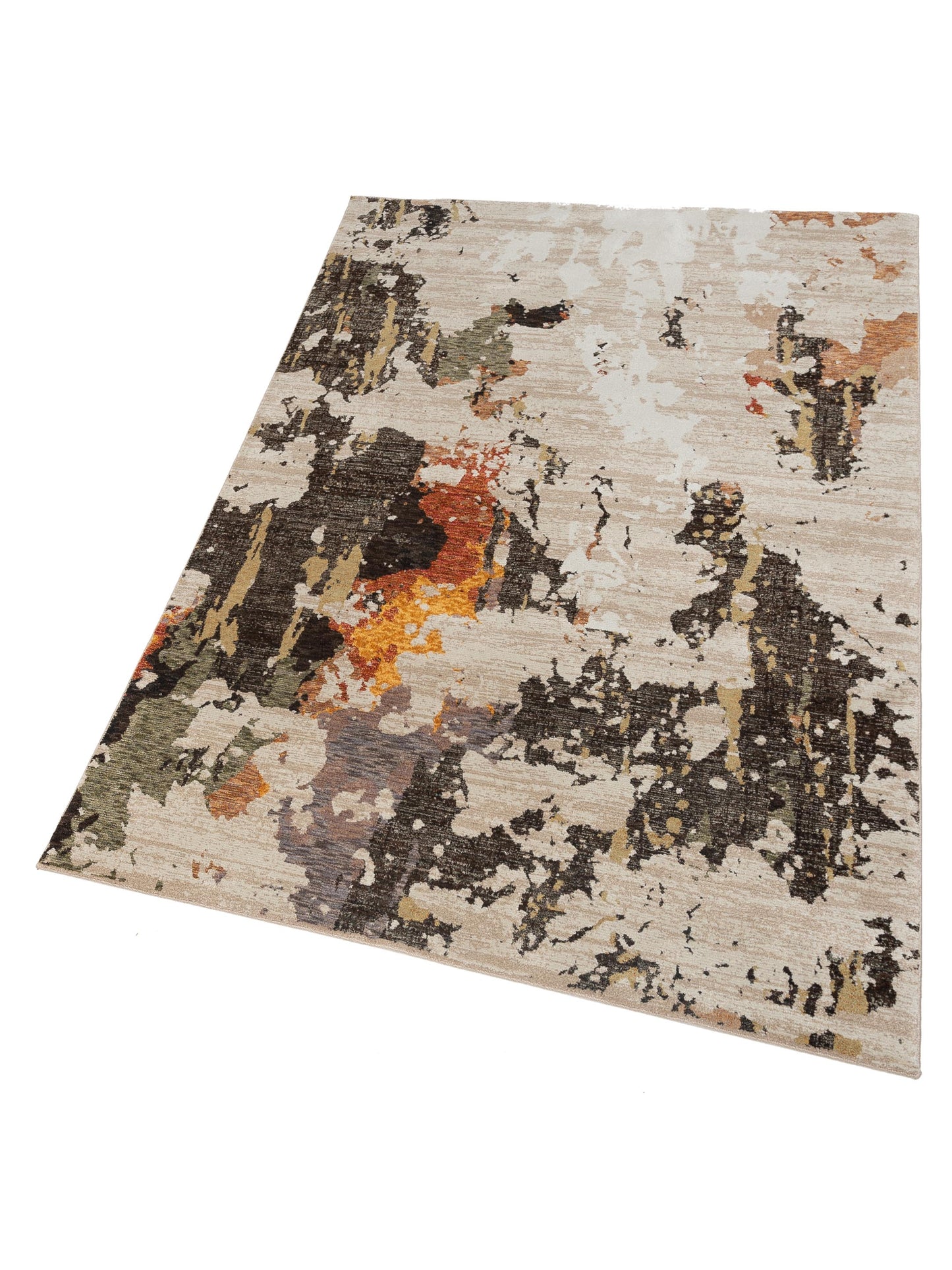 Alara 127609 Ivory Green 6.7x9.6 Machine Made Rug