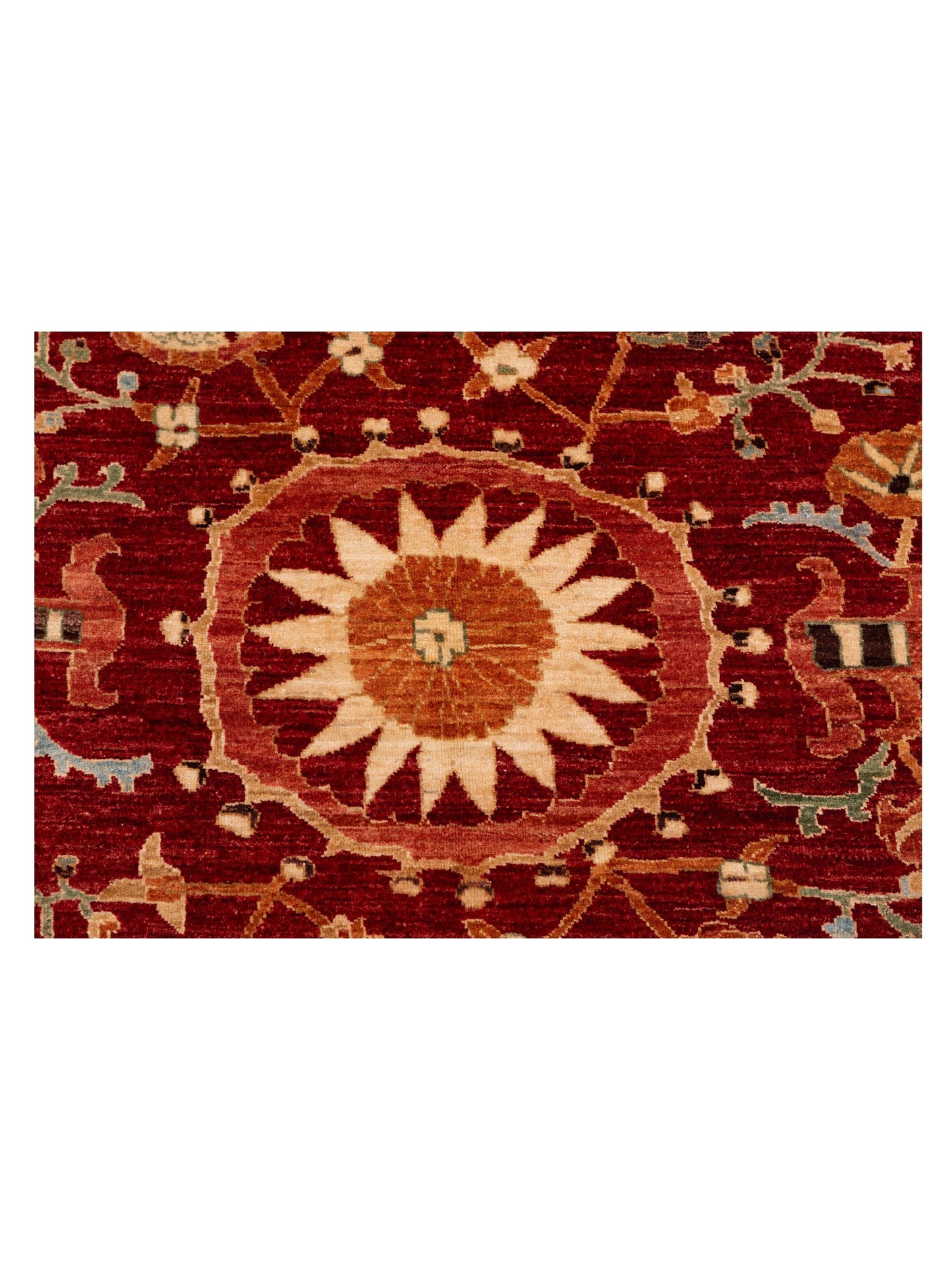 Akcha 127685 Red 6.8x7.10 Hand Knotted Rug