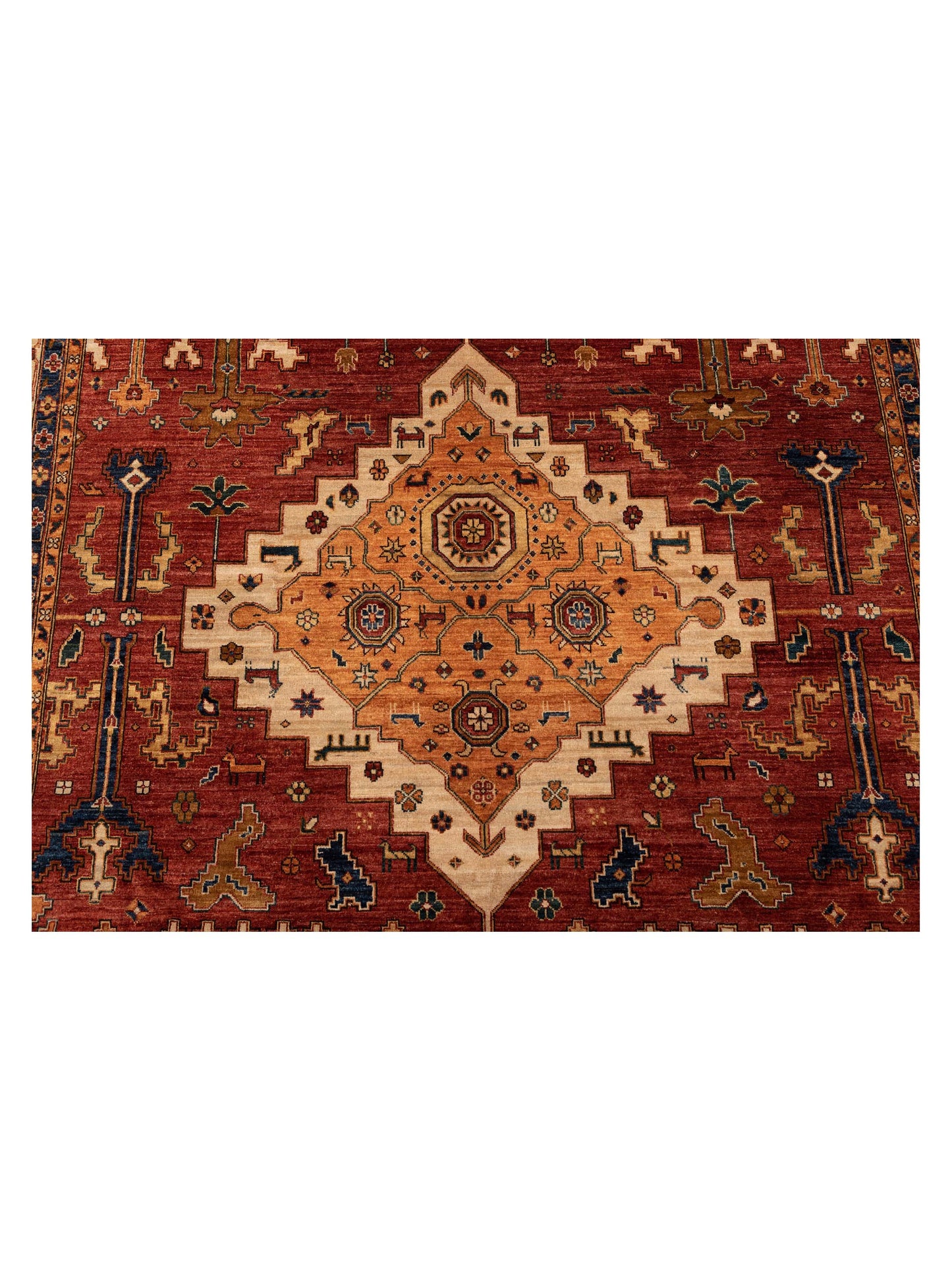 Akcha 127686 Red Ivory 8.10x12.2 Hand Knotted Rug