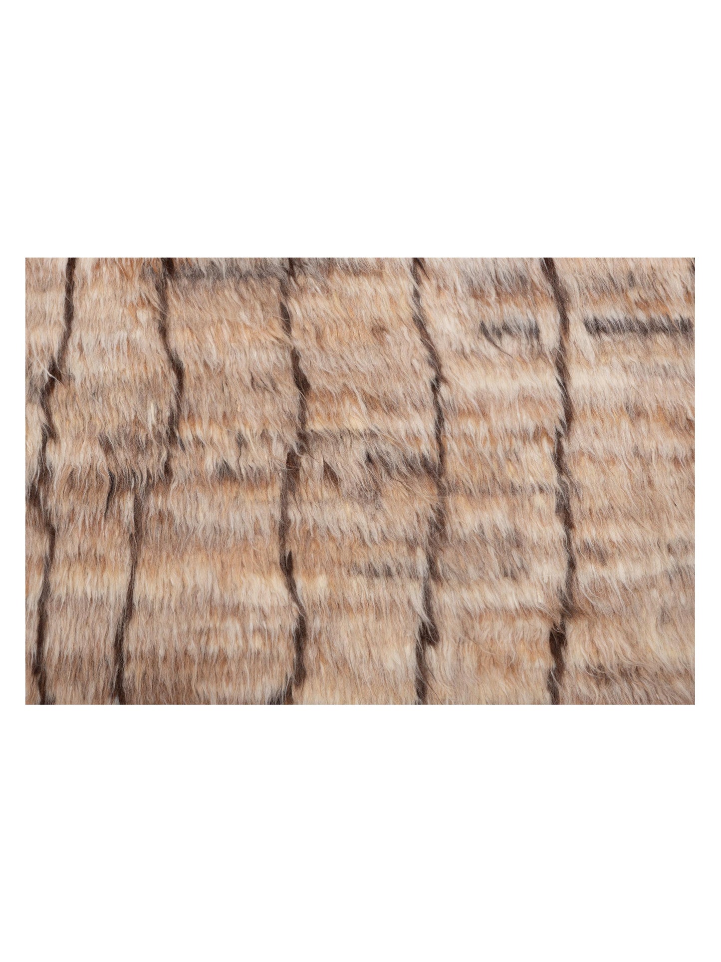Berber Demre Natural Dark Brown 9.3x12.6 Hand Knotted Rug