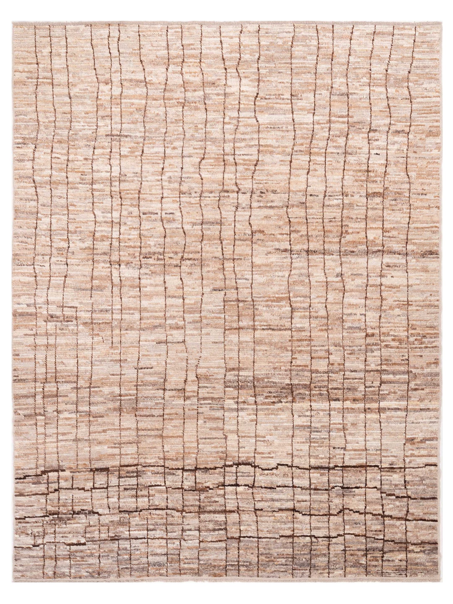 Pasha Berber Natural Dark Brown Contemporary