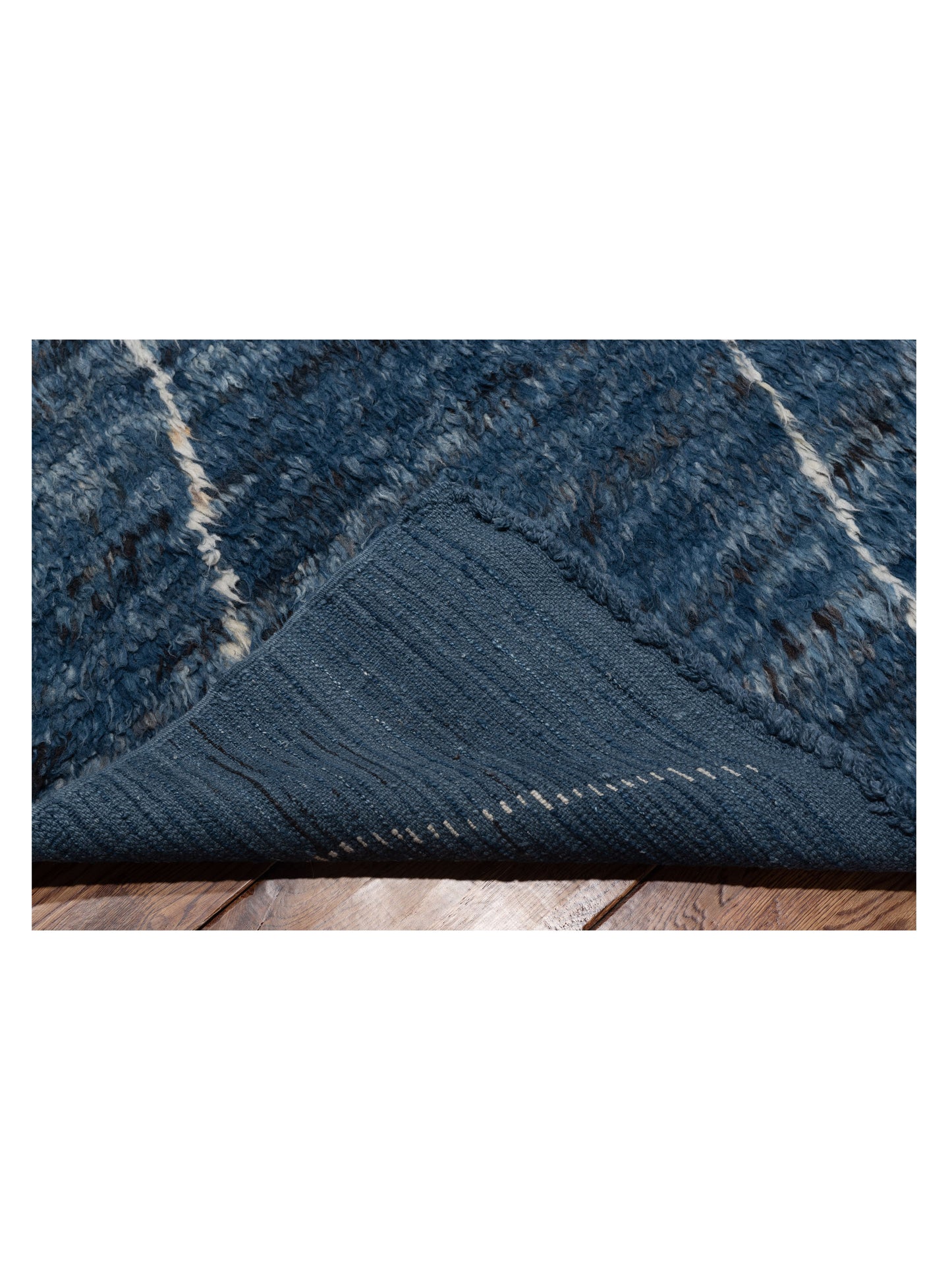 Berber Efes Indigo Ivory 11.6x15.11 Hand Knotted Rug