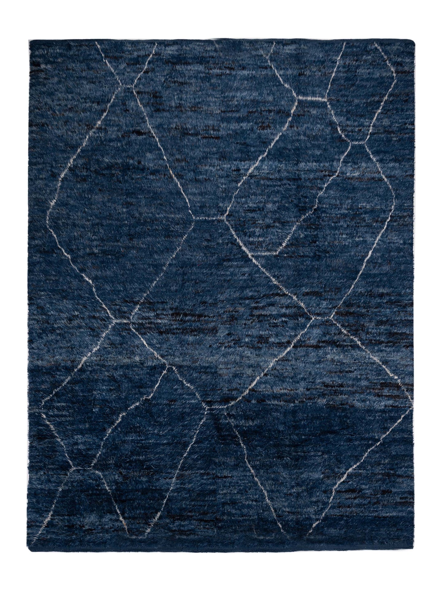 Pasha Berber Indigo Ivory Contemporary