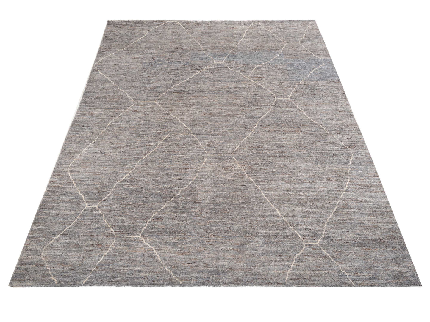 Berber Efes Gray Naturel 12.4x15.5 Hand Knotted Rug