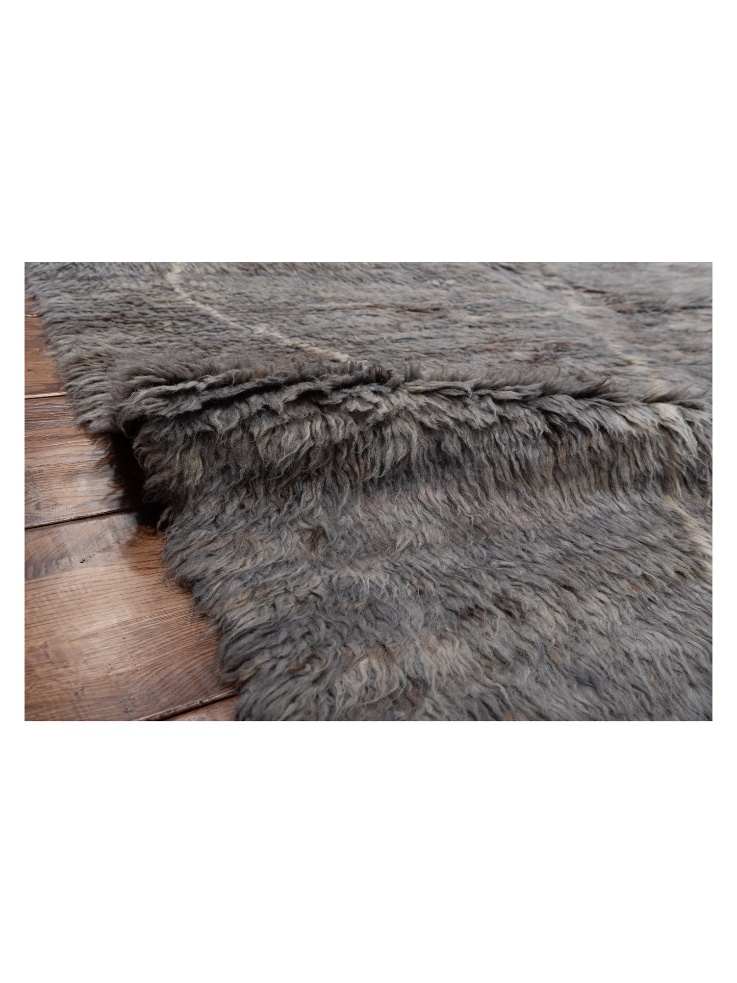 Berber Efes Gray Naturel 12.4x15.5 Hand Knotted Rug