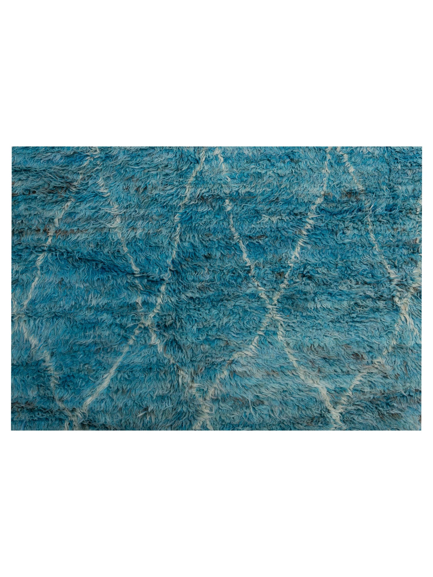 Berber Aspendos Turquoise 9.1x12.2 Hand Knotted Rug