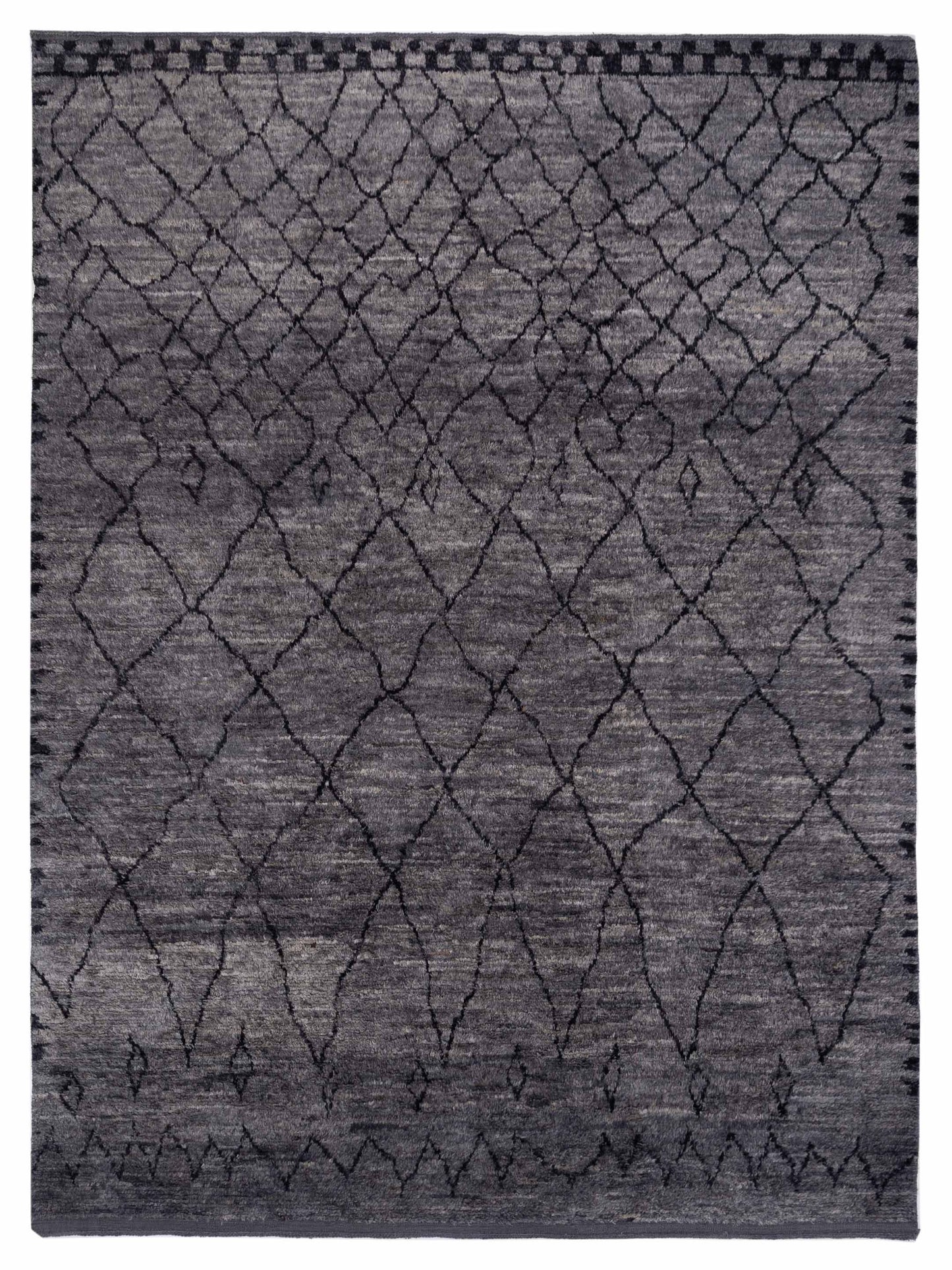 Pasha Berber Gray Black Contemporary