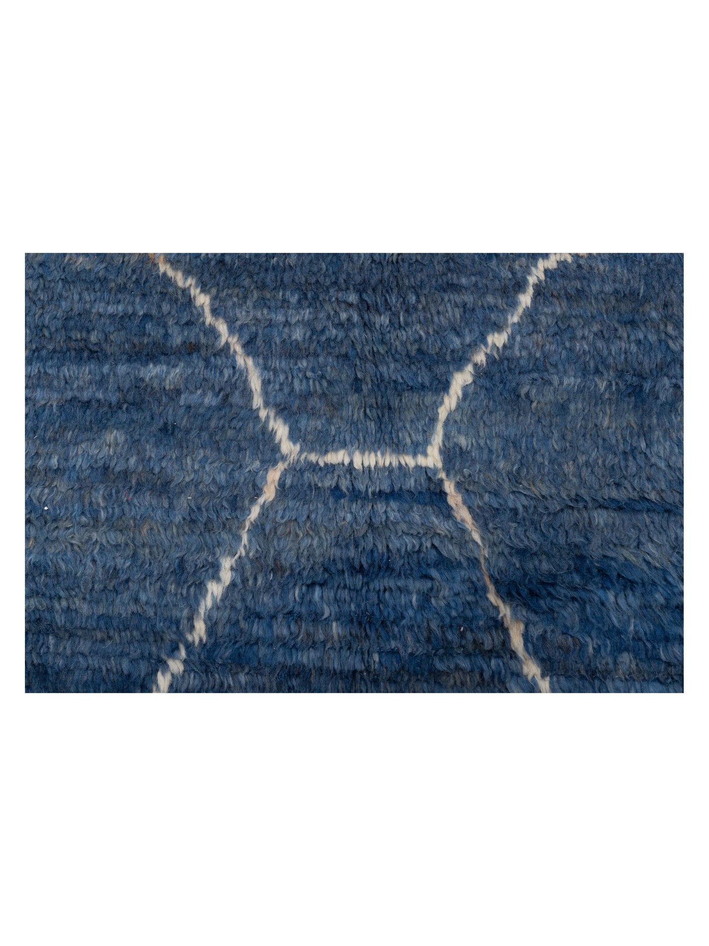 Berber Efes Blue Ivory 8.3x10.4 Hand Knotted Rug