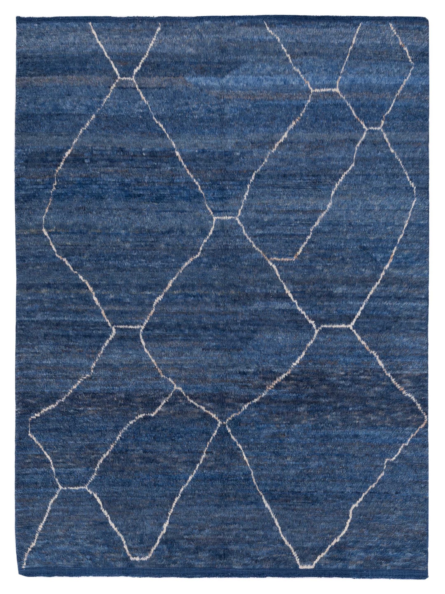 Pasha Berber Blue Ivory Contemporary