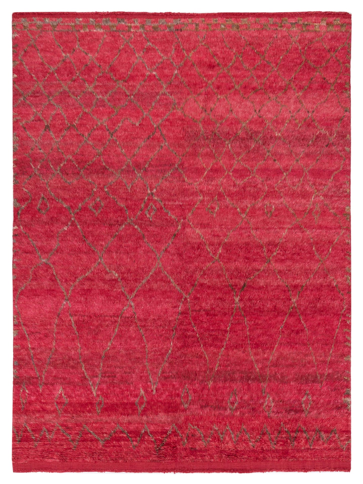 Pasha Berber Red Brown Contemporary