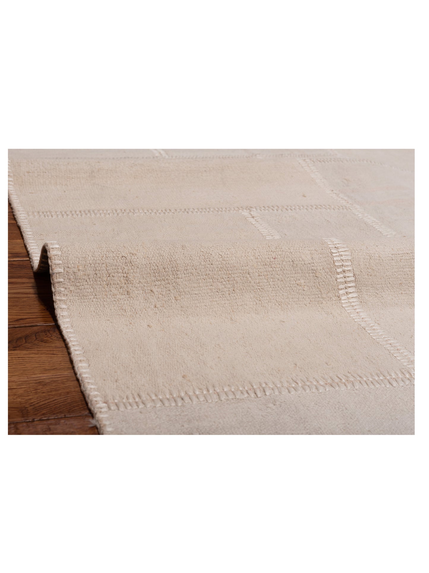 Turkish Vestige Patchwork 127786 Ivory 3.11x5.10 Hand Knotted Rug