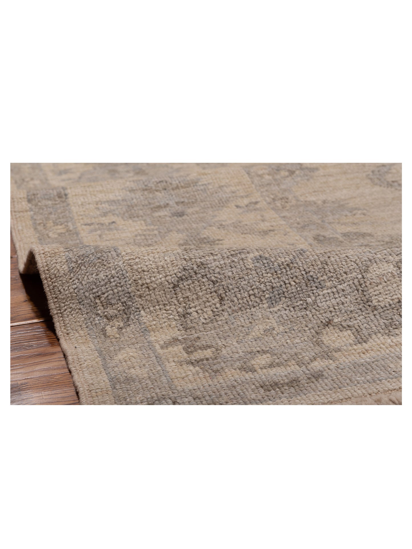 Angora Oushak 127822 Ivory Ivory 8.3x9.4 Hand Knotted Rug