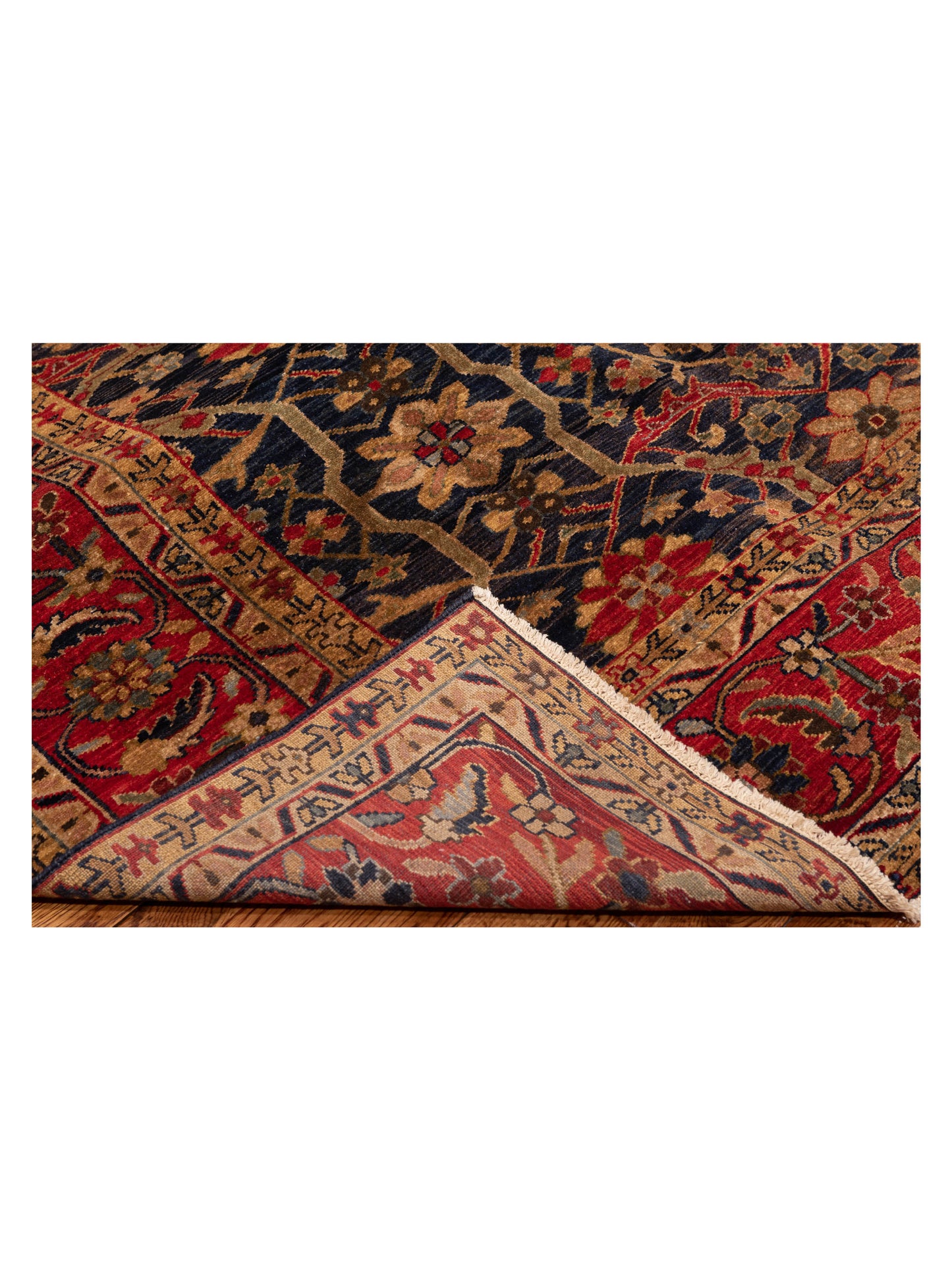 Simav 127929 Red Navy 9.4x11.10 Hand Knotted Rug