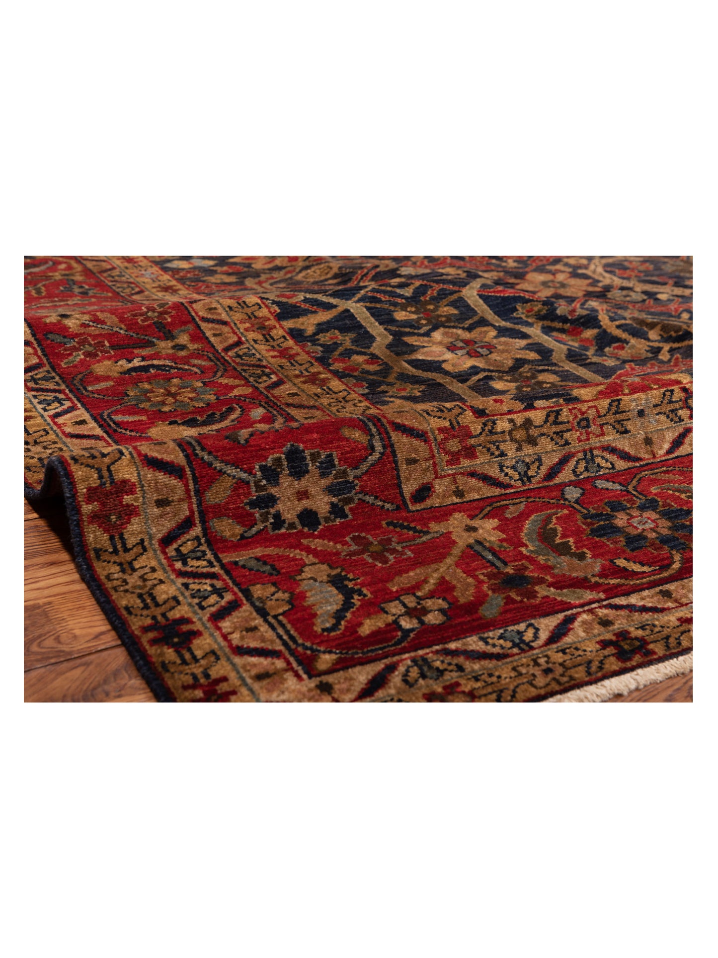 Simav 127929 Red Navy 9.4x11.10 Hand Knotted Rug
