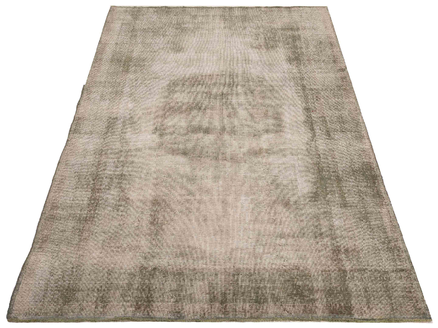 Vintage 128002 Green 5.8x9.2 Hand Knotted Rug