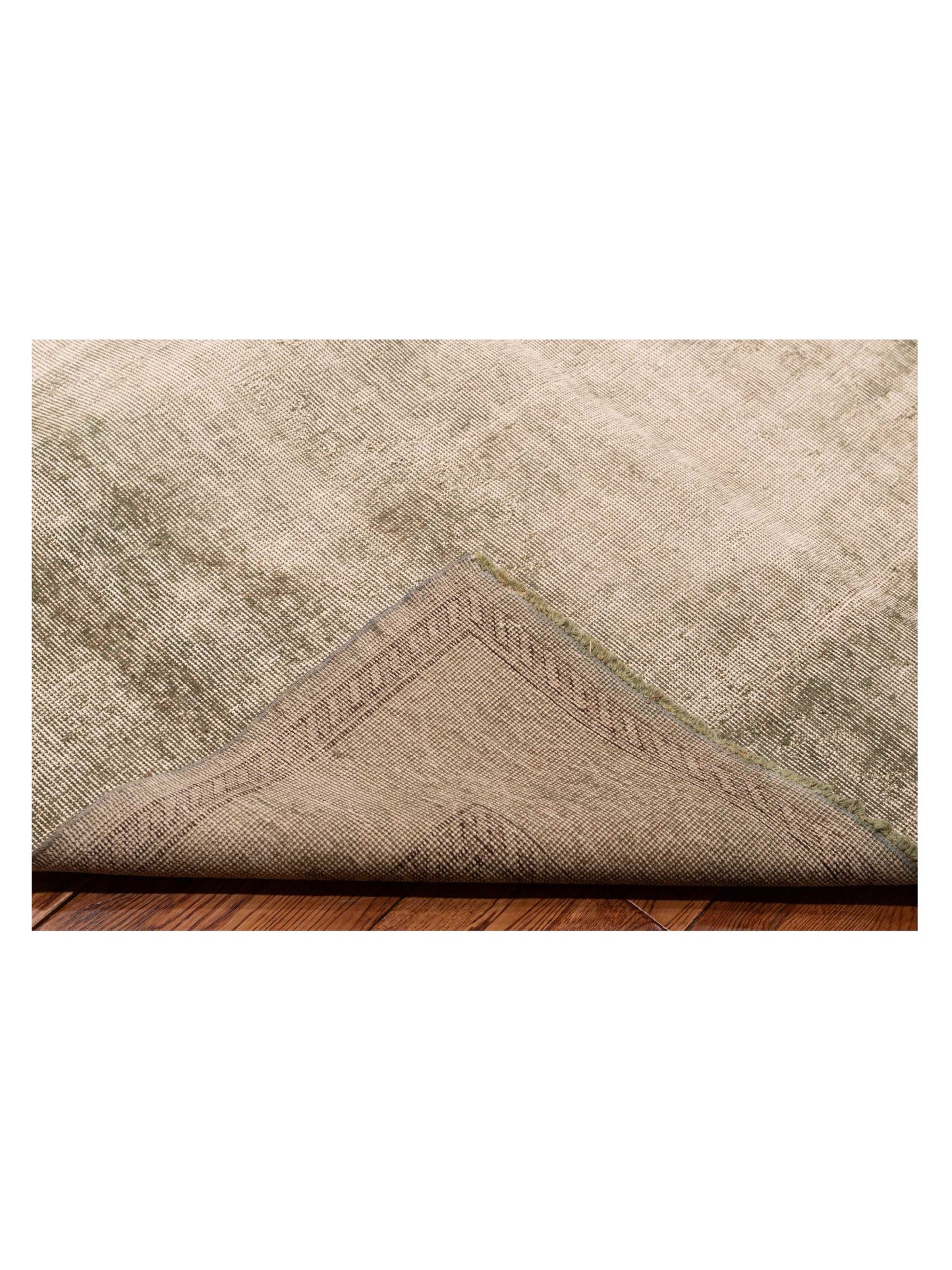 Vintage 128002 Green 5.8x9.2 Hand Knotted Rug