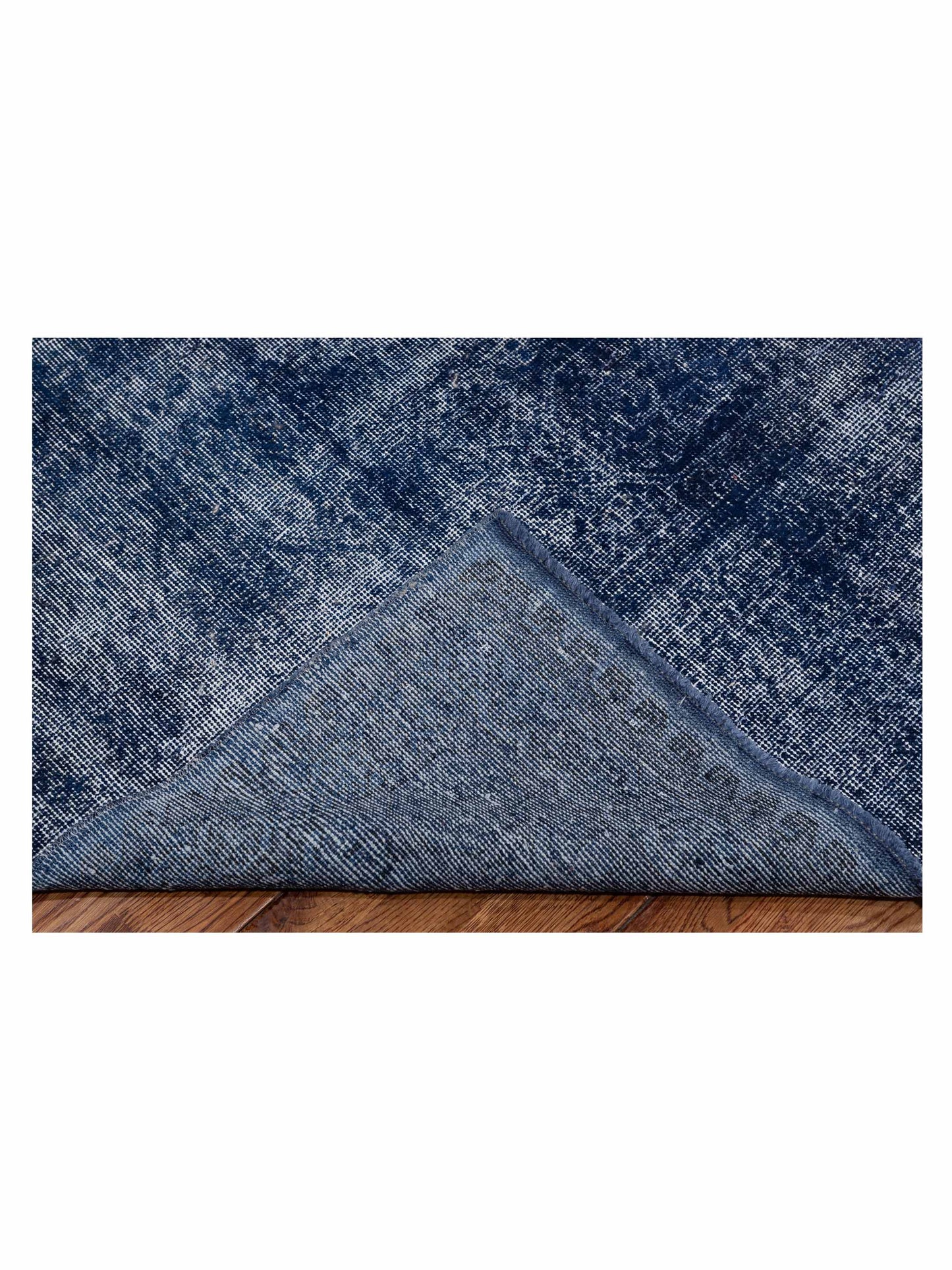 Vintage 128003 Indigo 6.4x9.10 Hand Knotted Rug