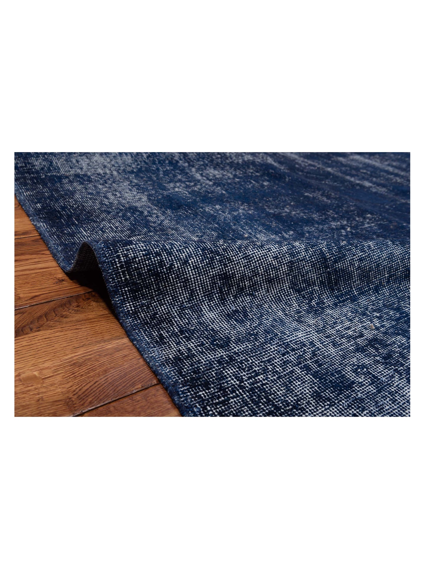 Vintage 128003 Indigo 6.4x9.10 Hand Knotted Rug