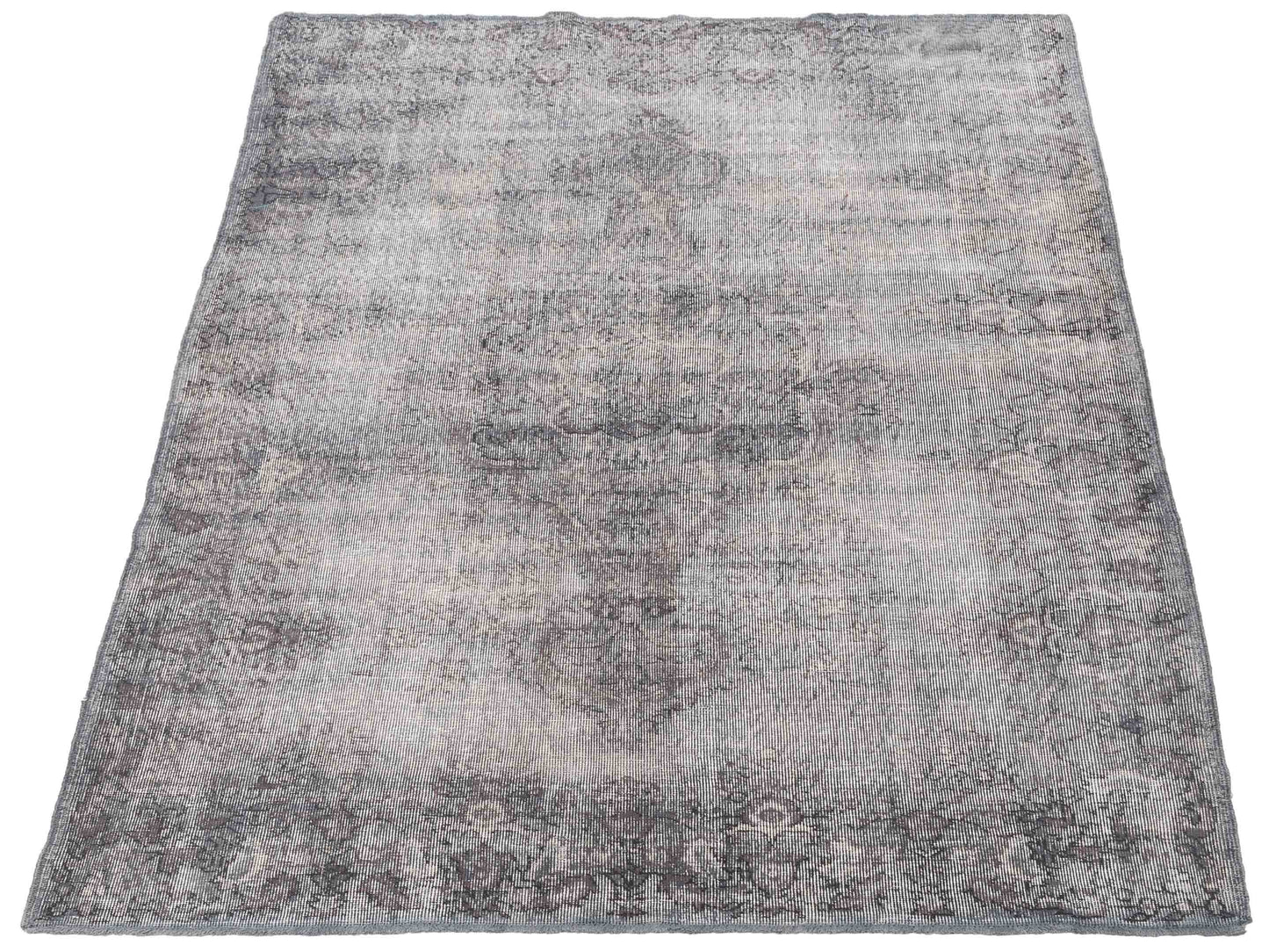 Vintage 128005 Gray 6x8.7 Hand Knotted Rug