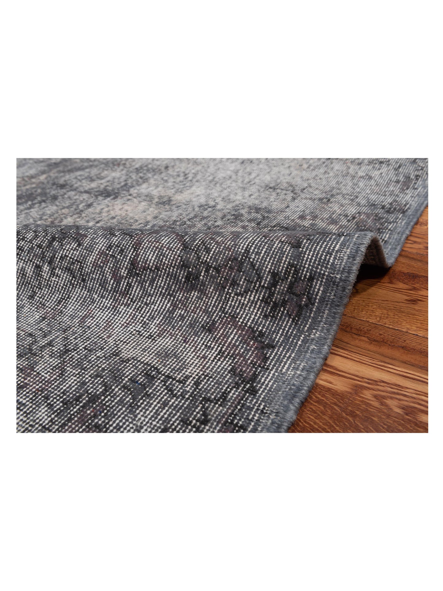Vintage 128005 Gray 6x8.7 Hand Knotted Rug
