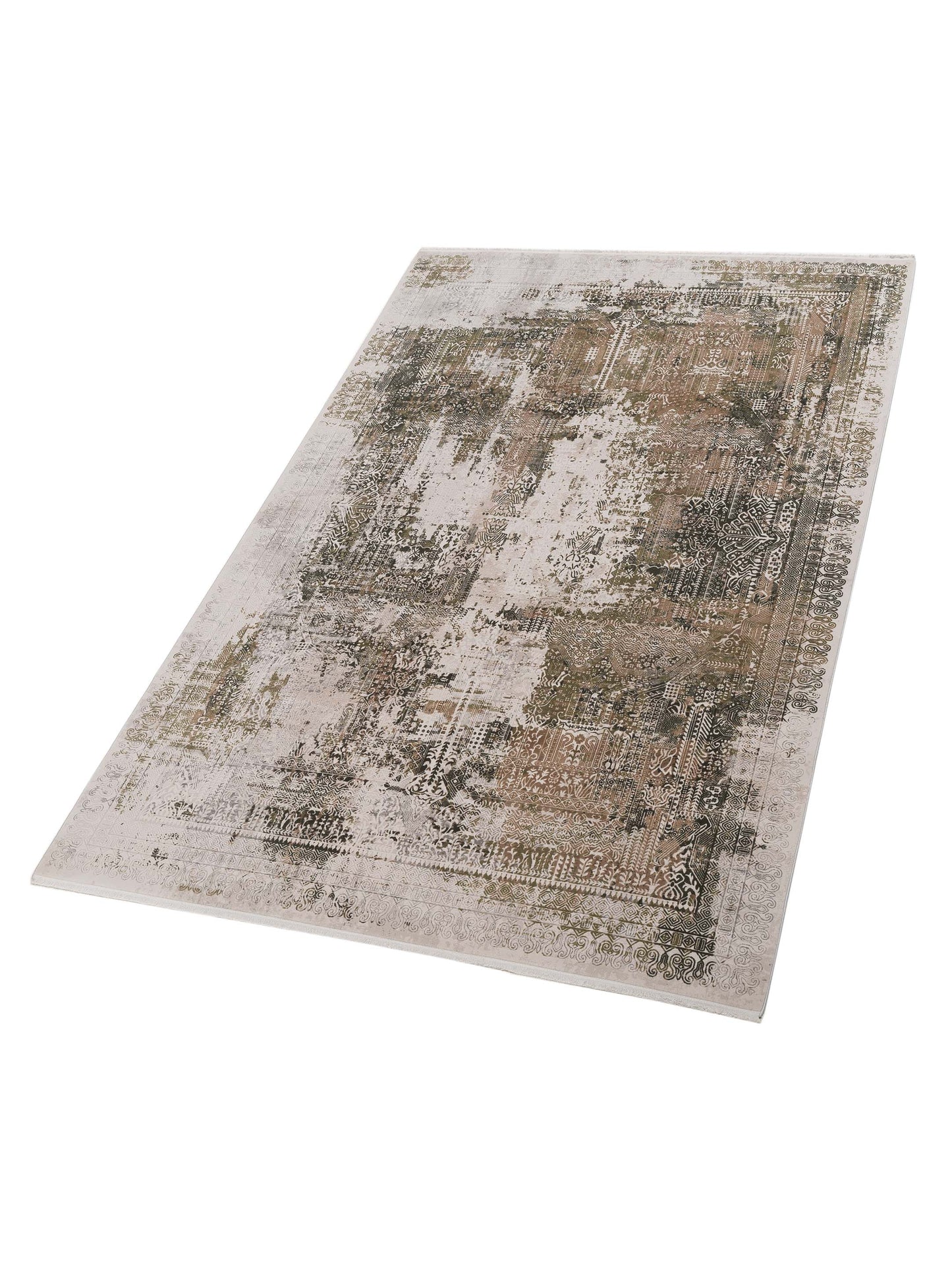 Palermo 128032 Silver Green 6.6x9 Machine Made Rug
