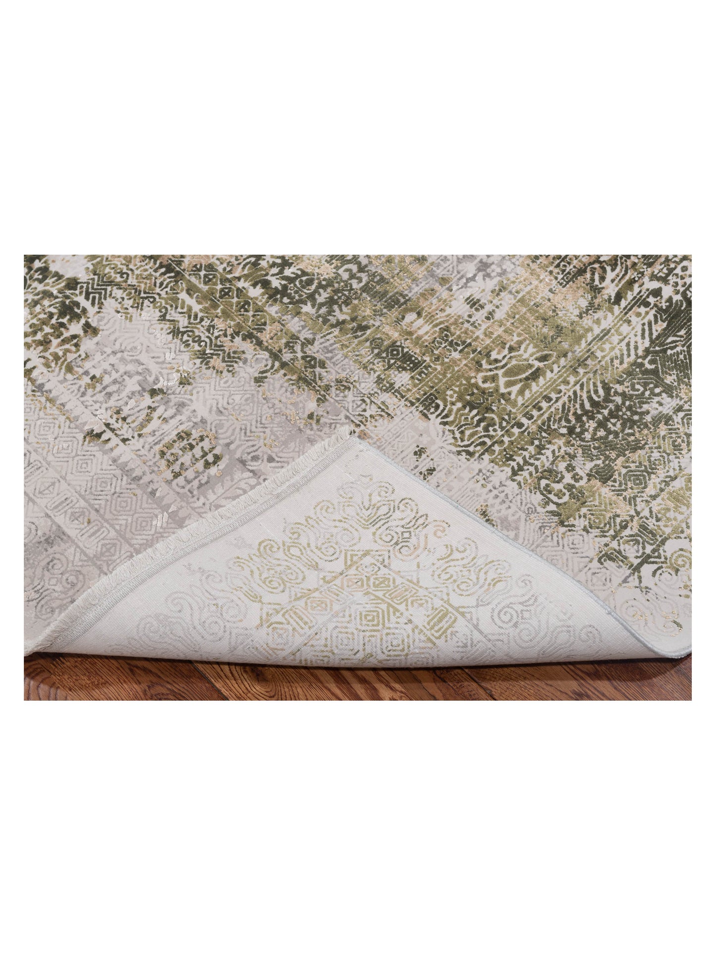Palermo 128032 Silver Green 6.6x9 Machine Made Rug