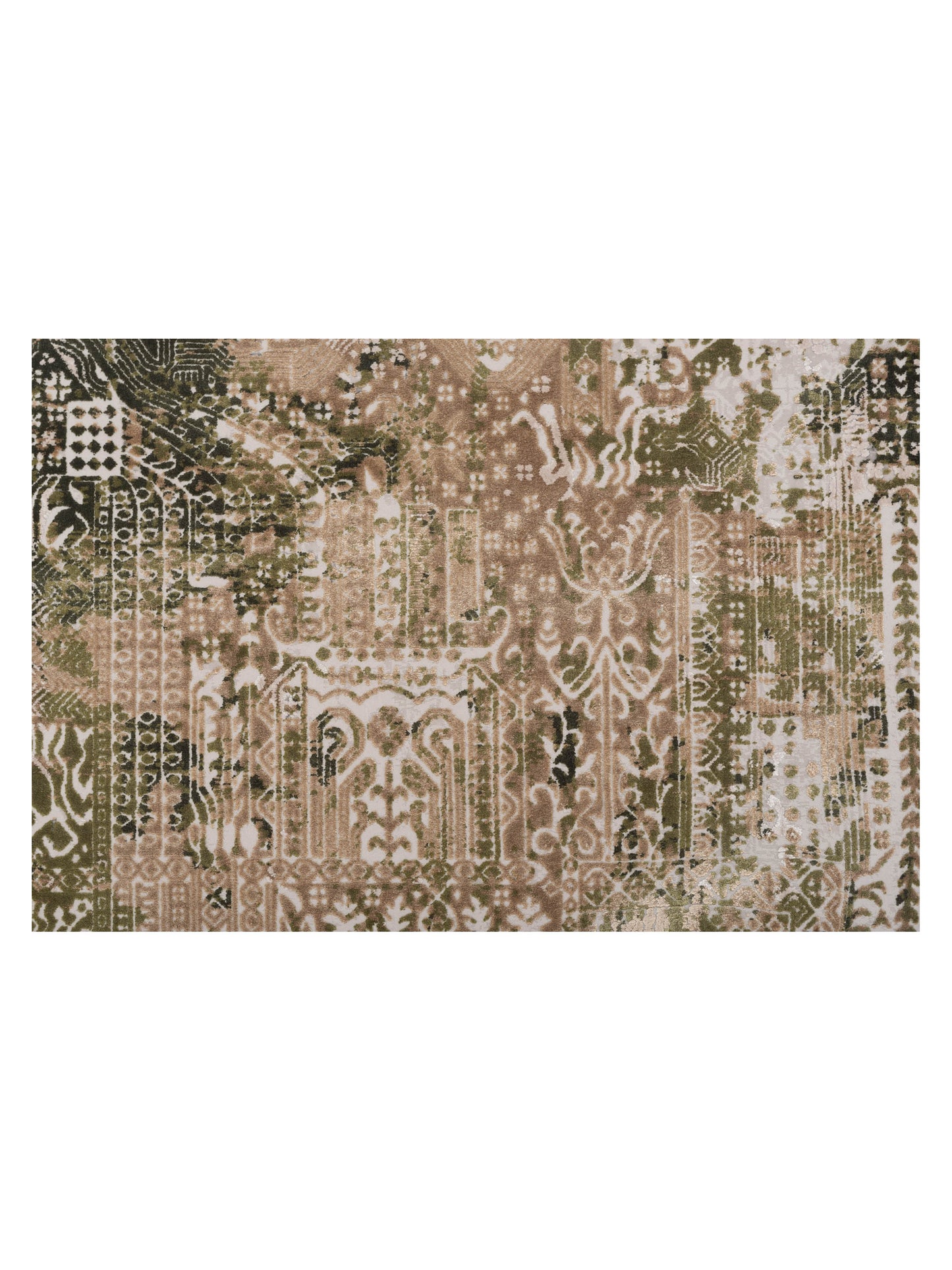 Palermo 128032 Silver Green 6.6x9 Machine Made Rug