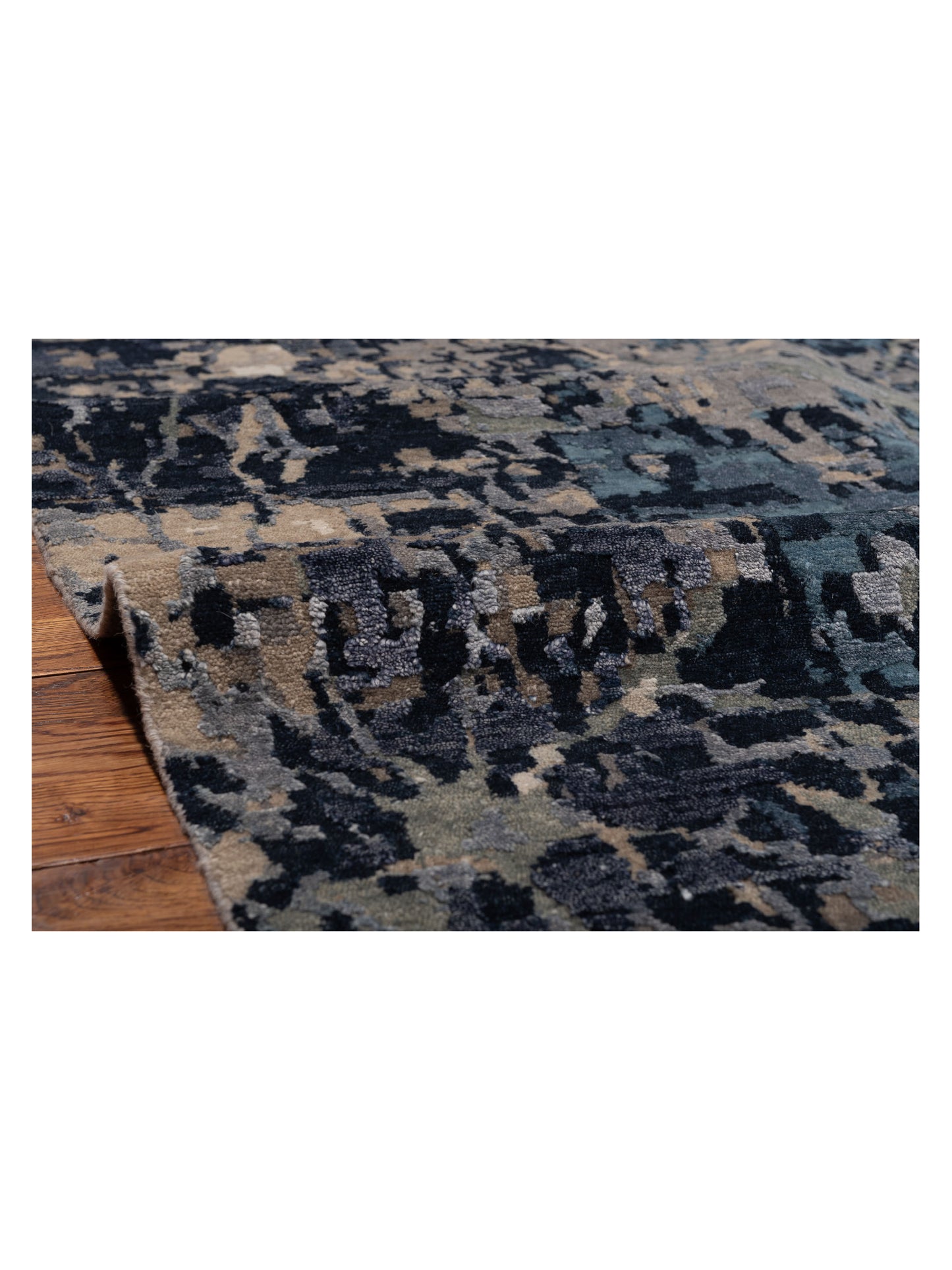 Tibetino 128052 Silver Gray 9.10x13.9 Hand Knotted Rug