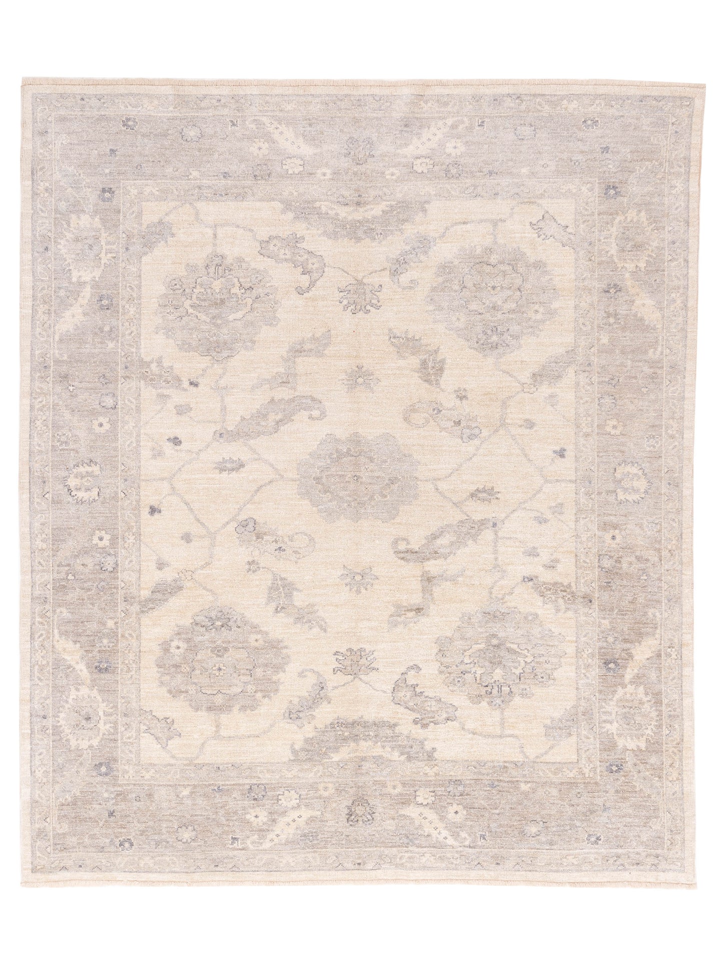 Anadol Angora Oushak  Ivory Gray Traditional