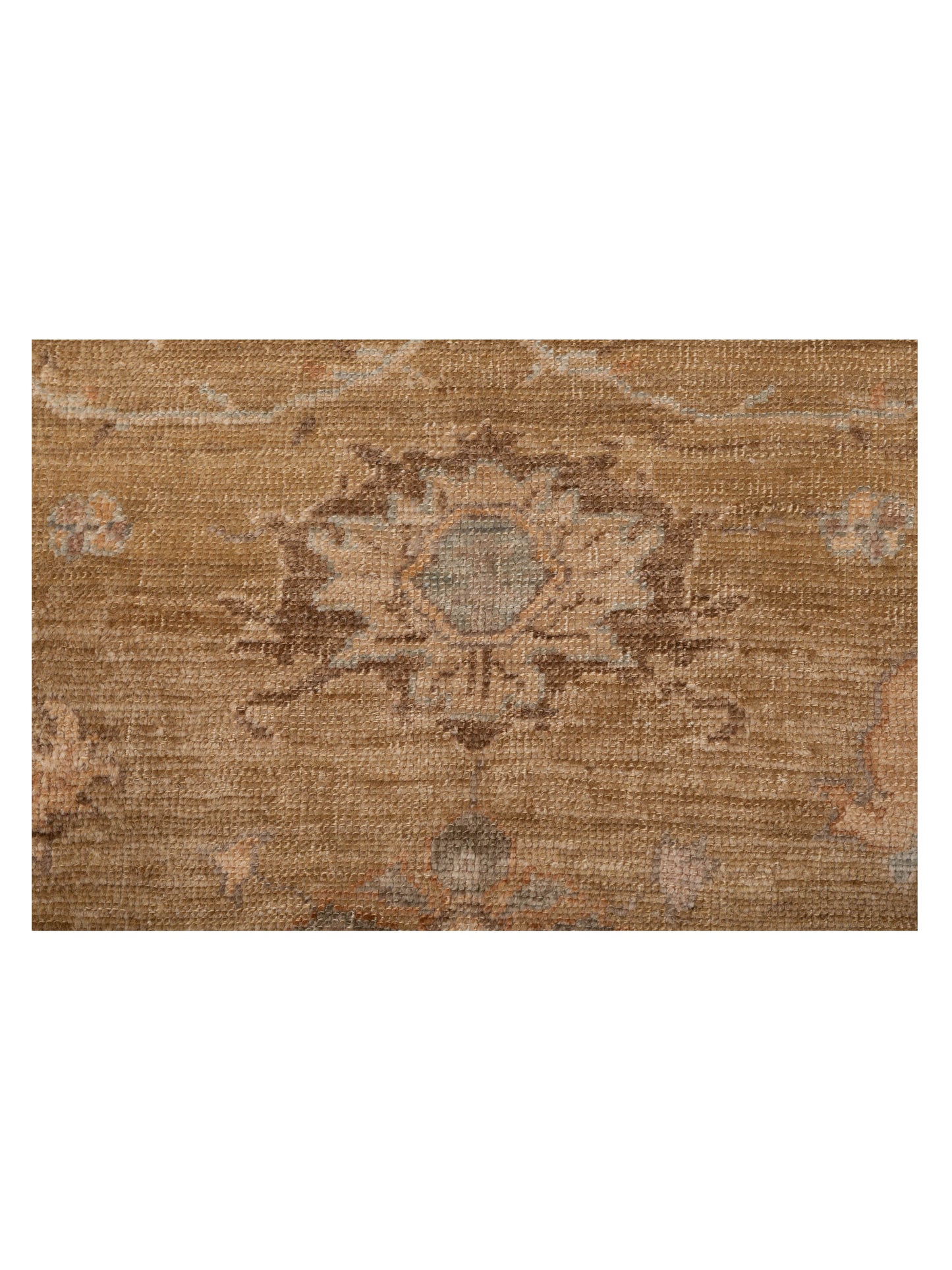 Angora Oushak 128121 Gold Brown 8.5x9.6 Hand Knotted Rug