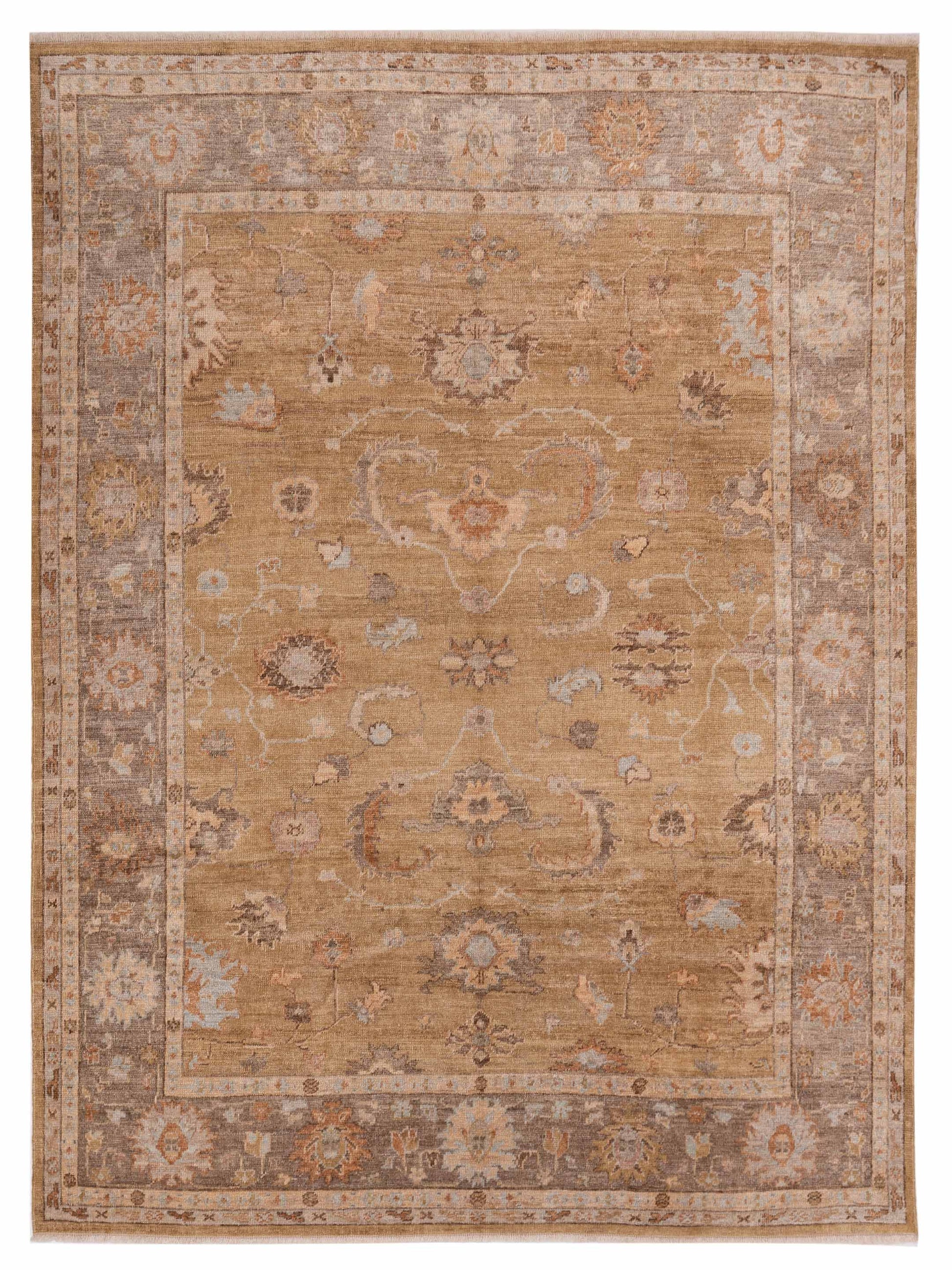 Anadol Angora Oushak  Gold Brown Traditional