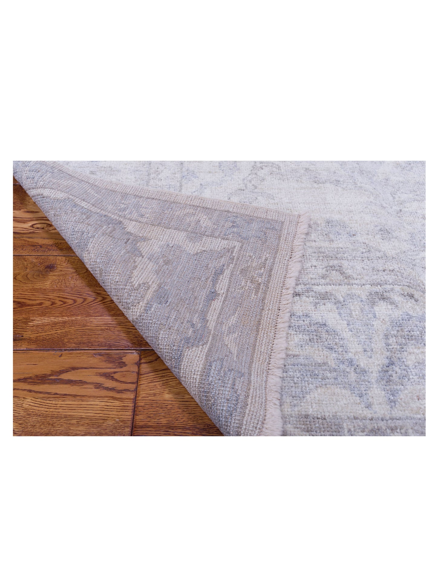 Angora Oushak 128201 Ivory Ivory 8.4x9.8 Hand Knotted Rug