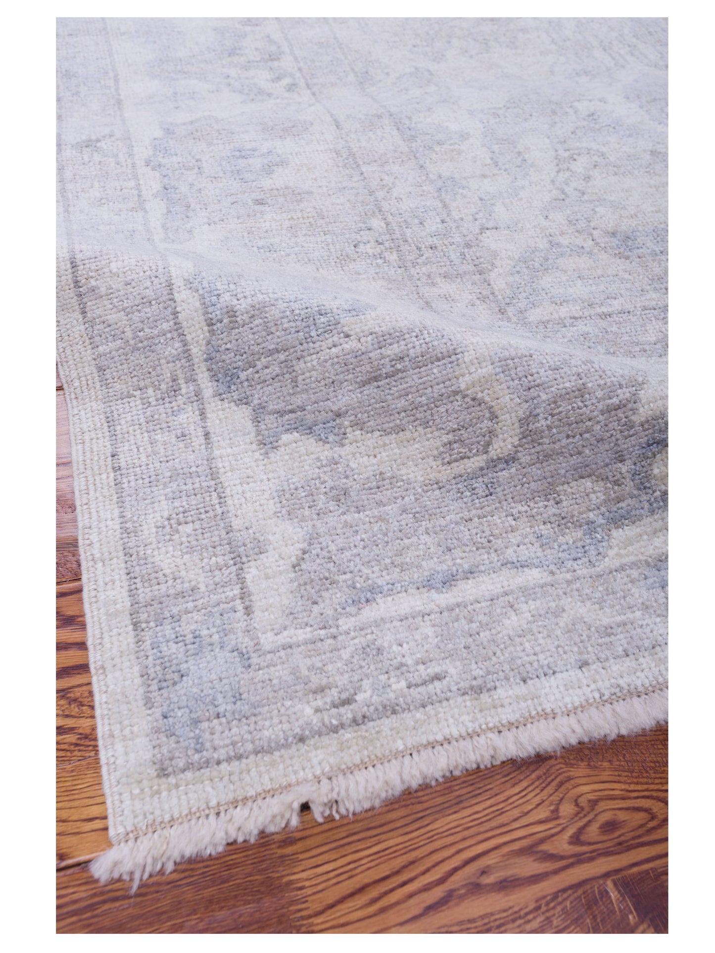 Angora Oushak 128201 Ivory Ivory 8.4x9.8 Hand Knotted Rug