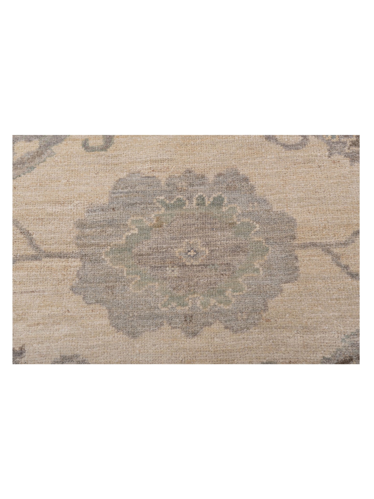 Angora Oushak 128269 Ivory Gray 8.5x10.2 Hand Knotted Rug