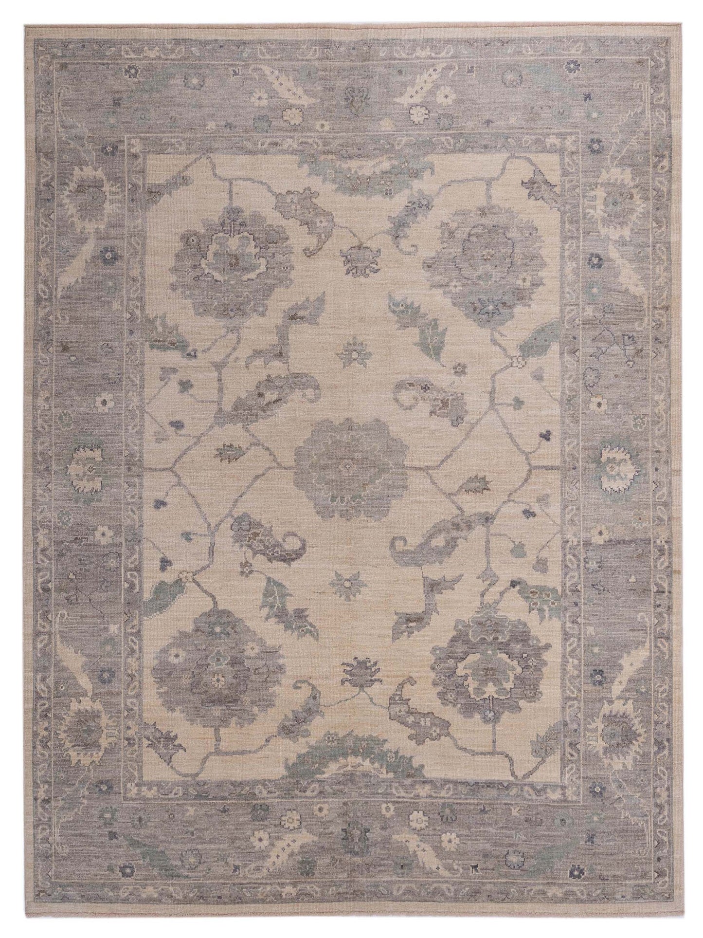 Anadol Angora Oushak  Ivory Gray Traditional