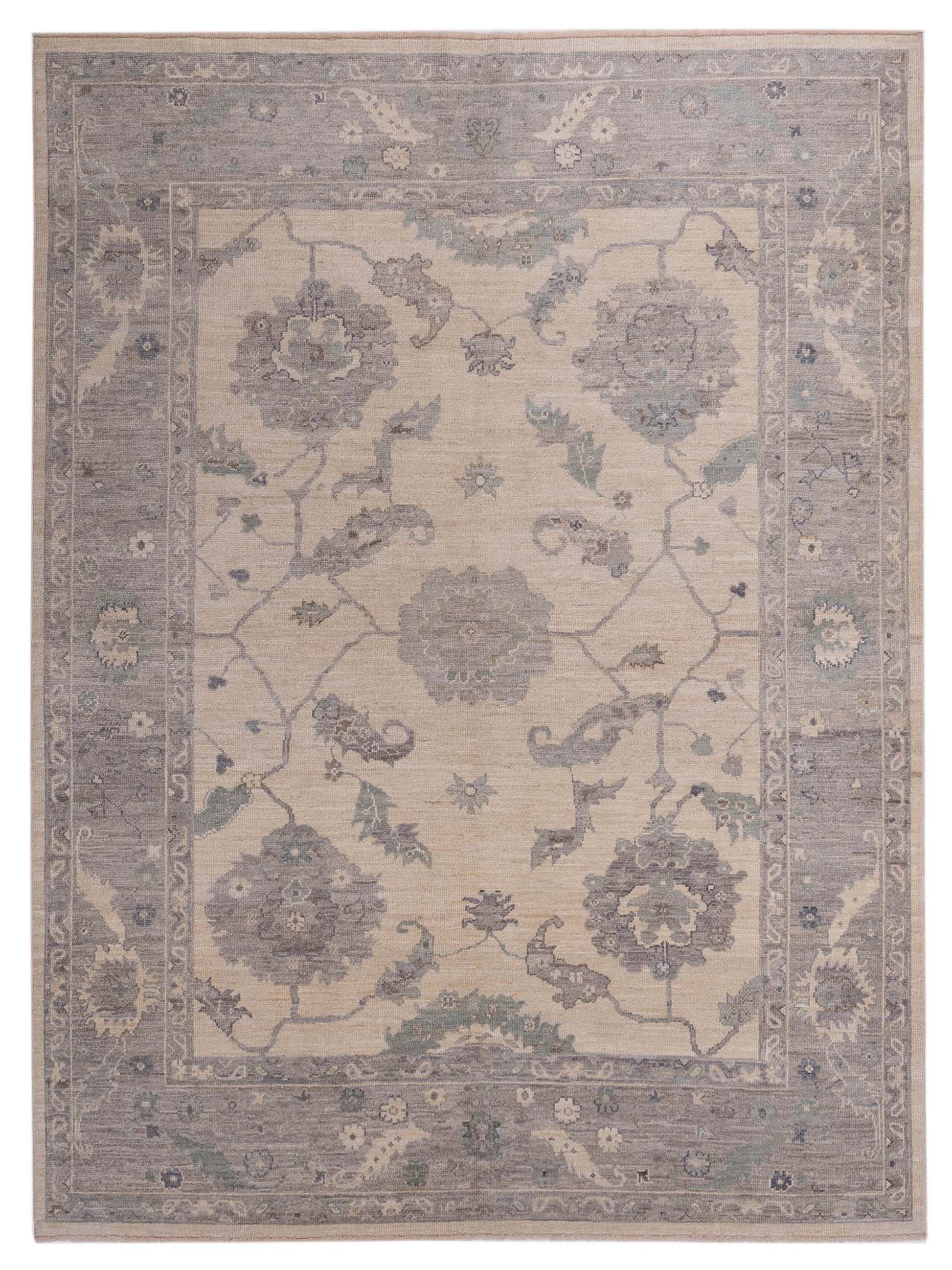 Anadol Angora Oushak  Ivory Gray Traditional