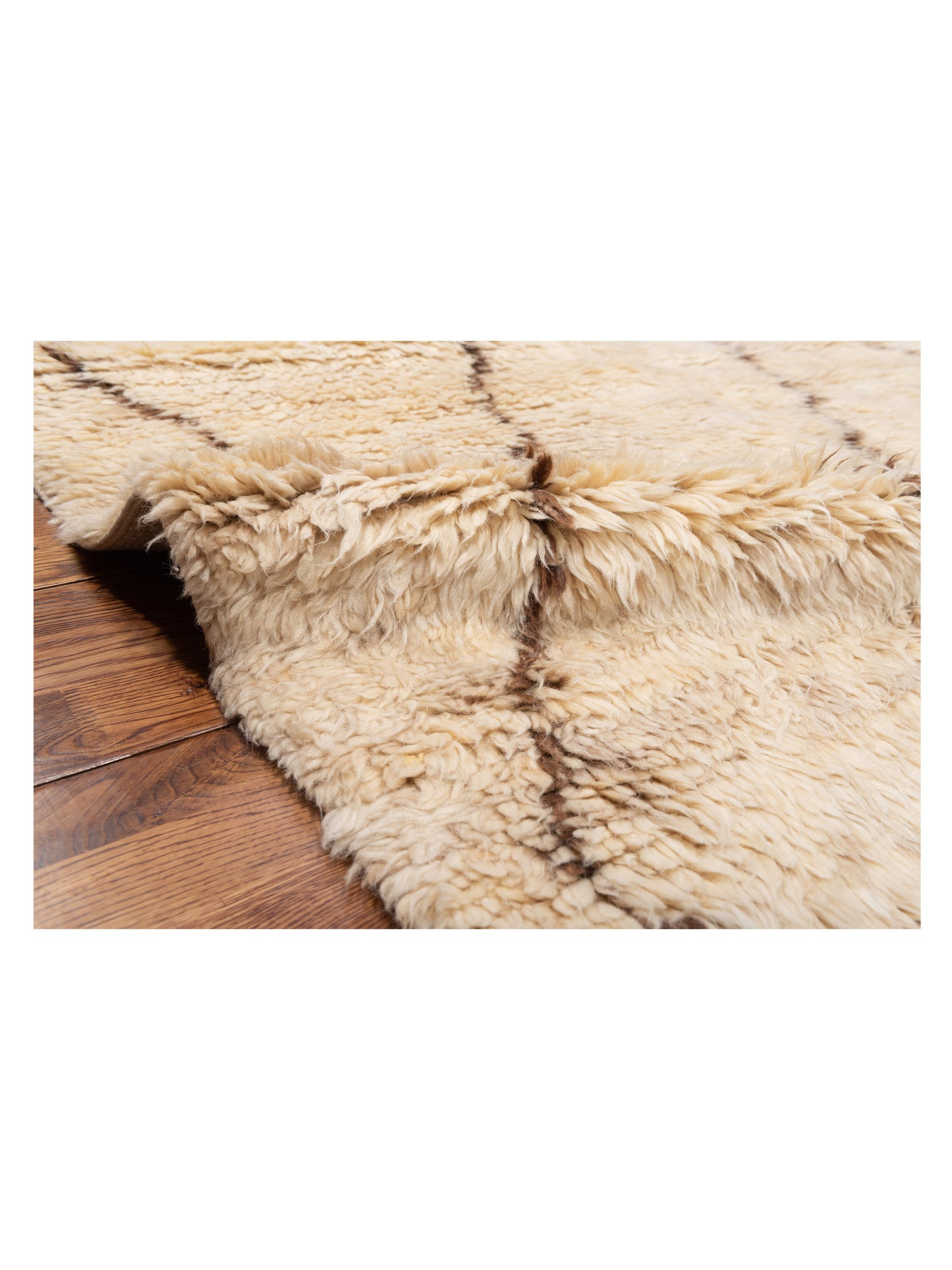 Berber Efes Beige Brown 8.6x12 Hand Knotted Rug