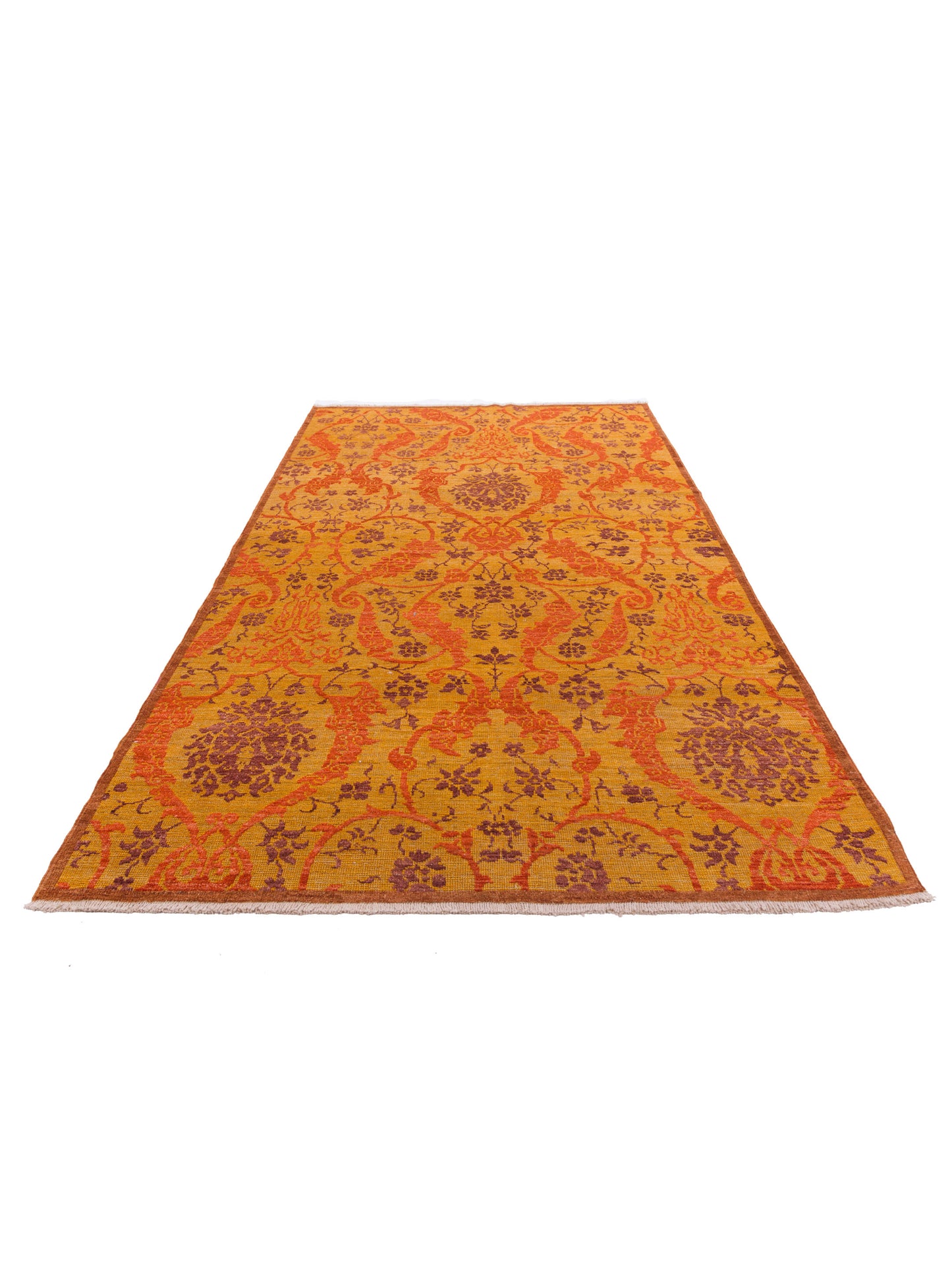 Defne Orchid Gold Gold 6.2x10.2 Hand Knotted Rug
