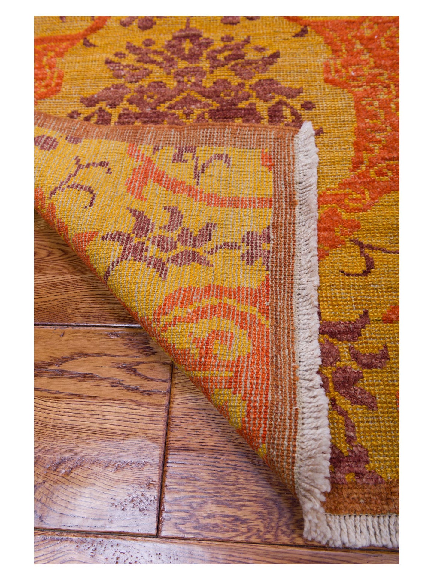 Defne Orchid Gold Gold 6.2x10.2 Hand Knotted Rug
