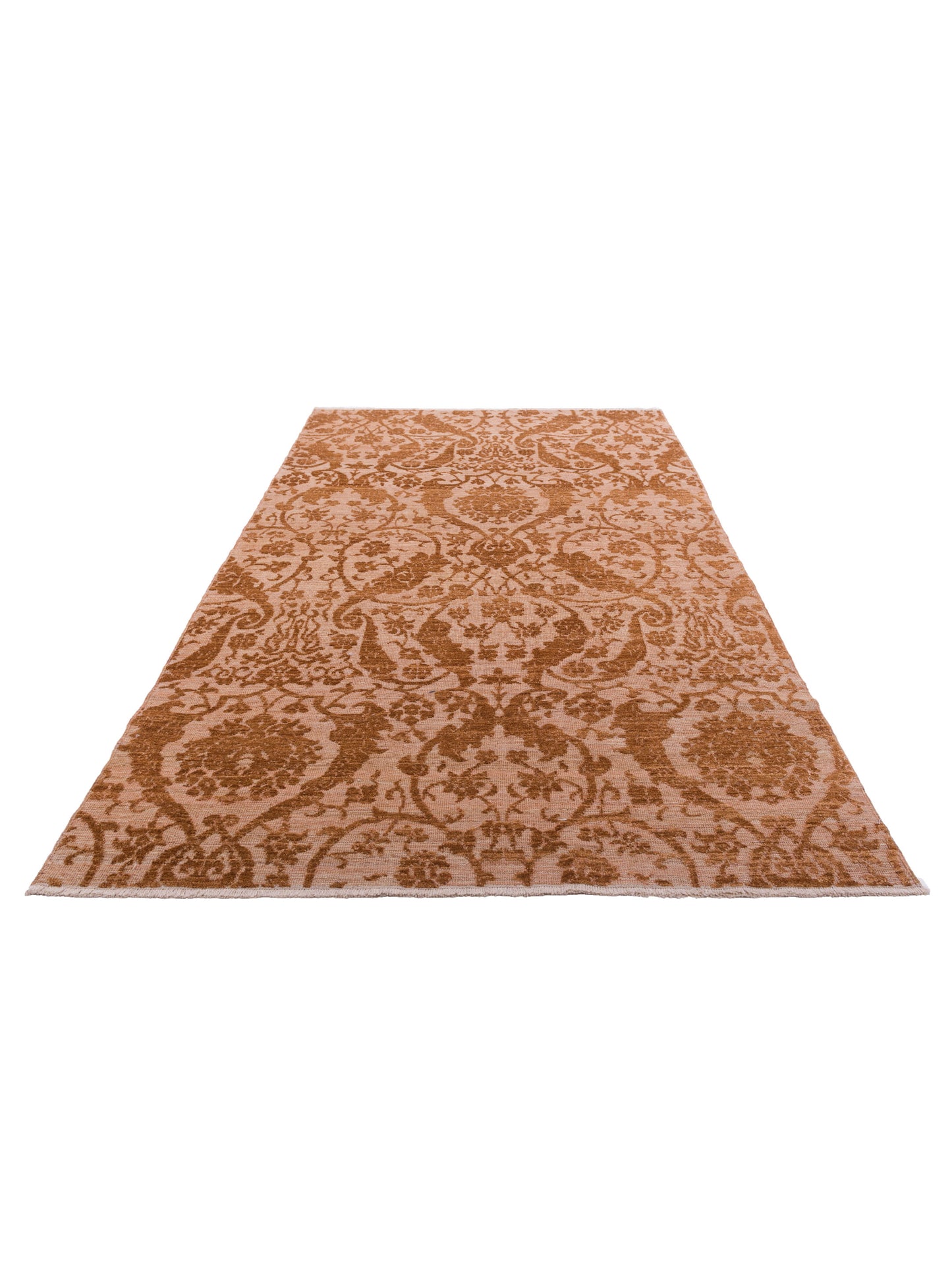 Defne Orchid Brown Dark Brown 5.11x9.10 Hand Knotted Rug