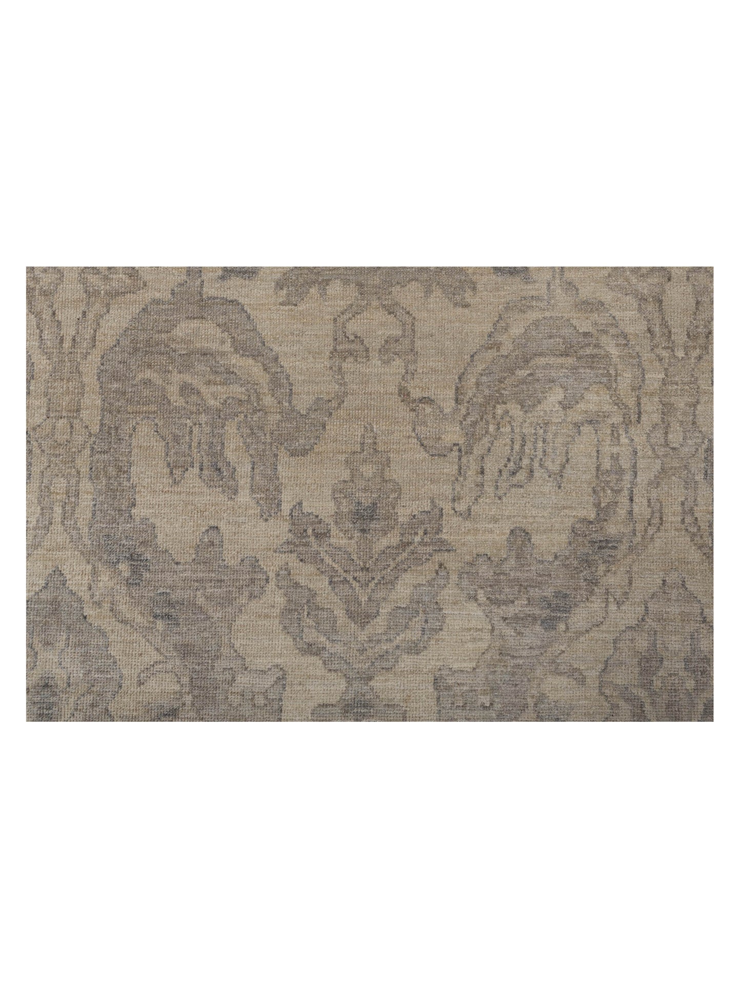 Angora Oushak 128375 Ivory Ivory 10.6x14.8 Hand Knotted Rug