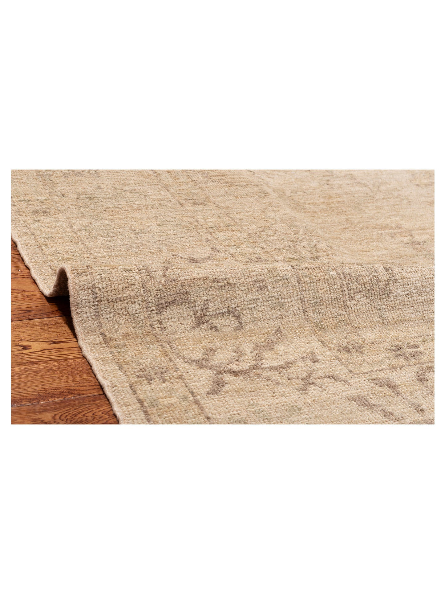 Angora Oushak 128428 Ivory Ivory 8x9.10 Hand Knotted Rug