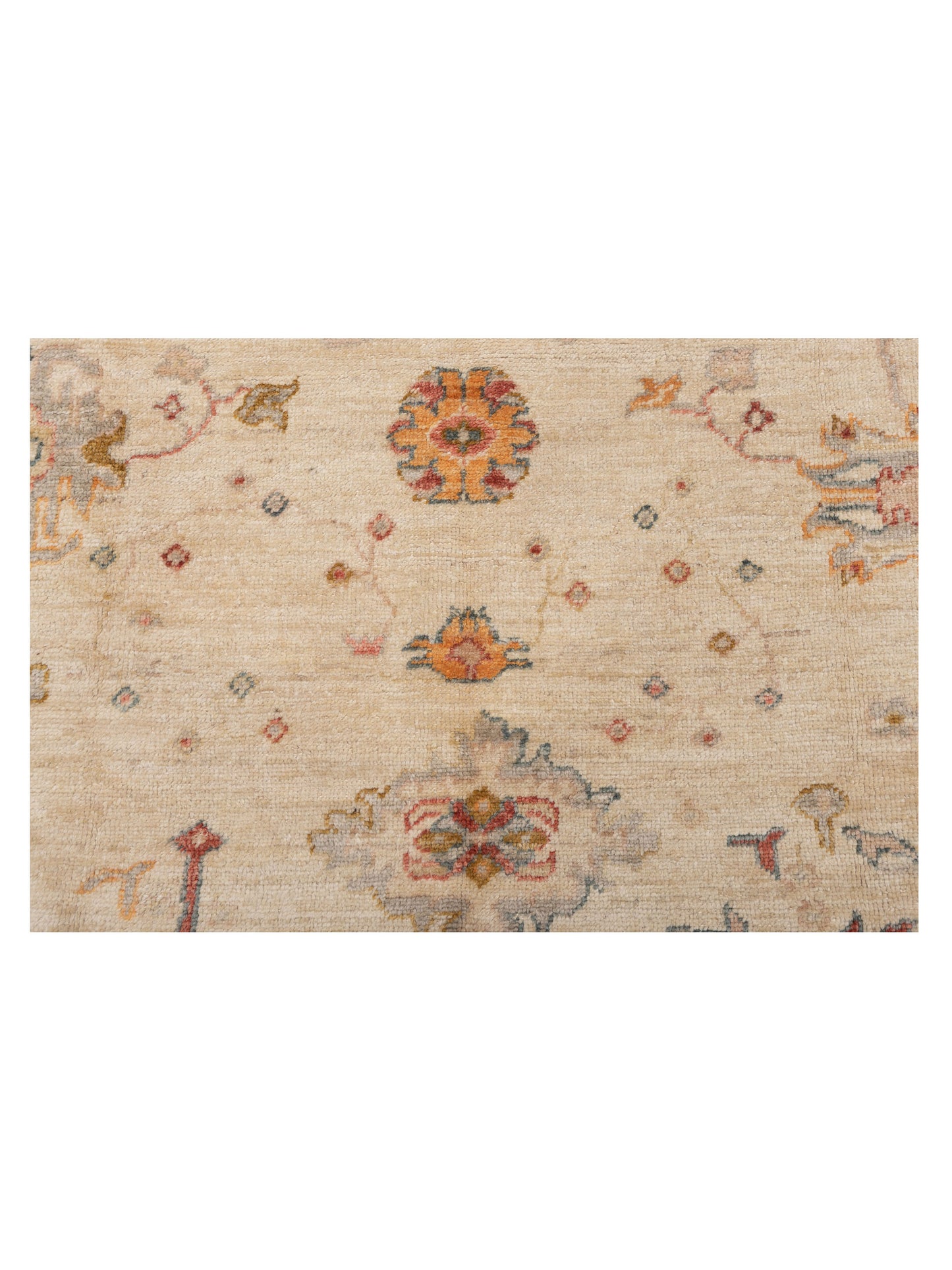 Angora Oushak 128428 Ivory Ivory 8x9.10 Hand Knotted Rug