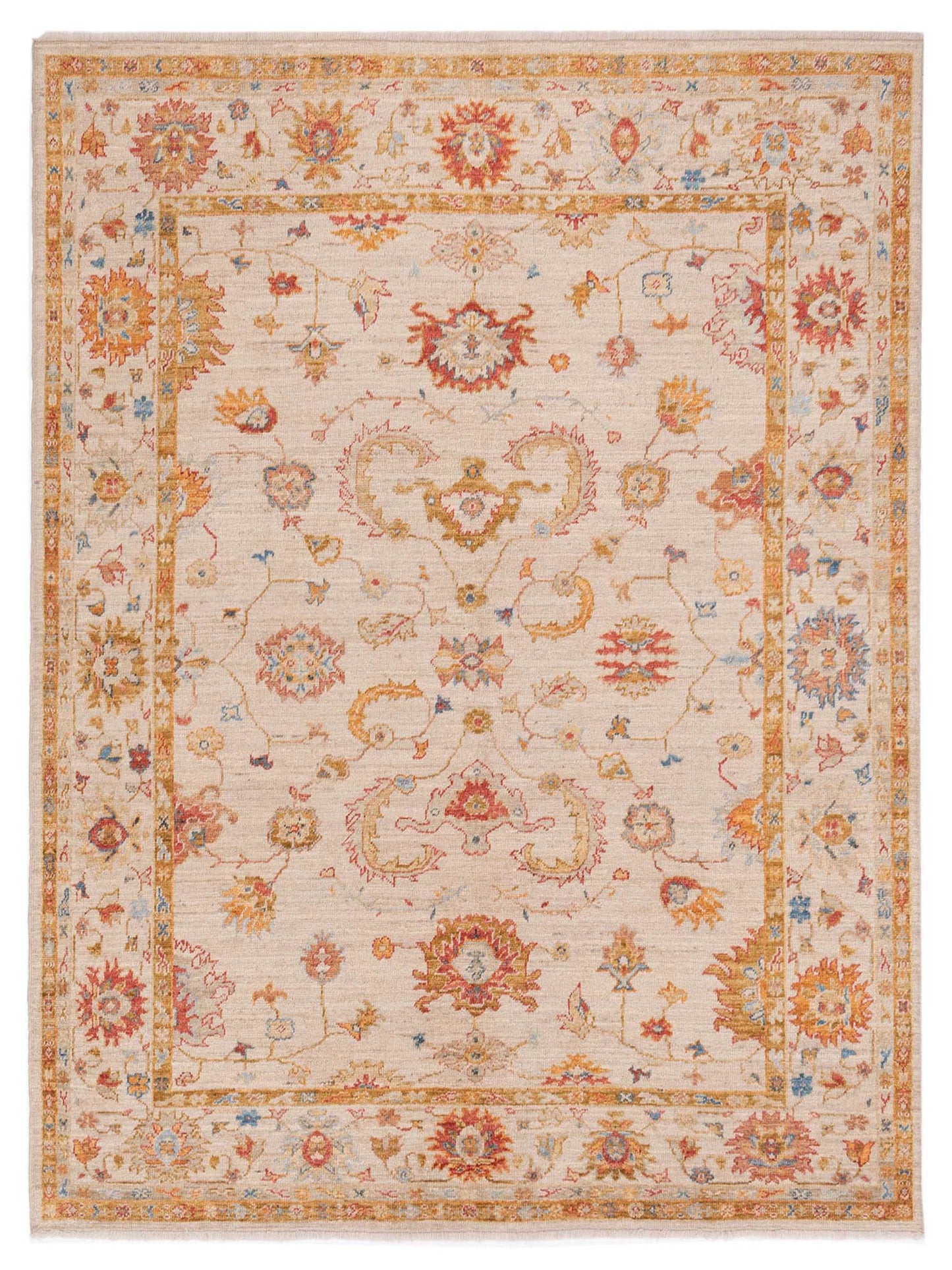 Anadol Angora Oushak  Ivory Ivory Traditional