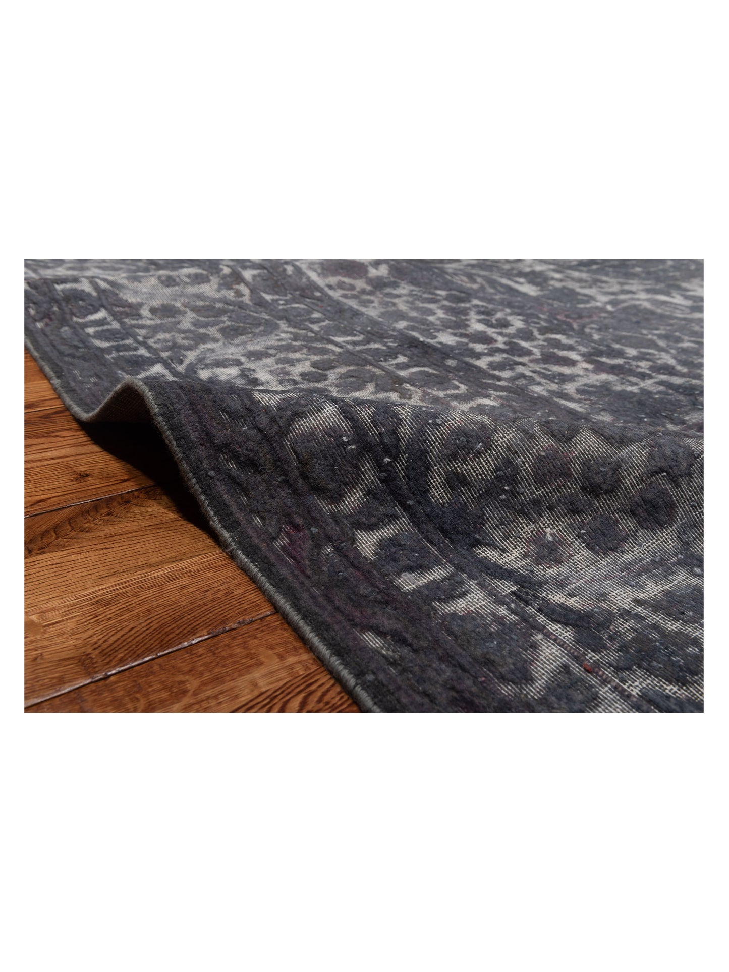 Vintage 128880 Gray 9.8x12.10 Hand Knotted Rug